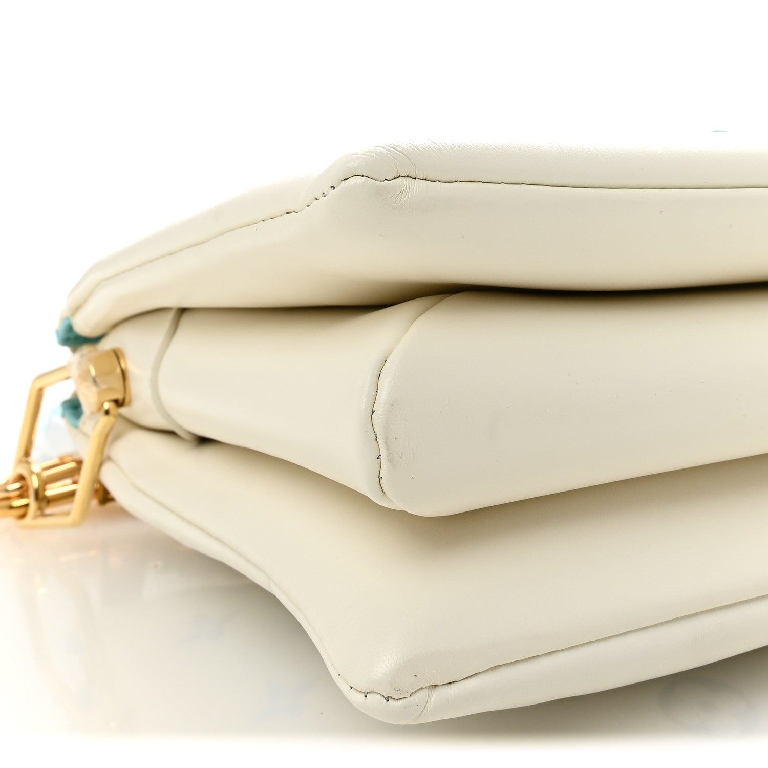 Lambskin Embossed Monogram Tricolor By The Pool Coussin PM White Blue