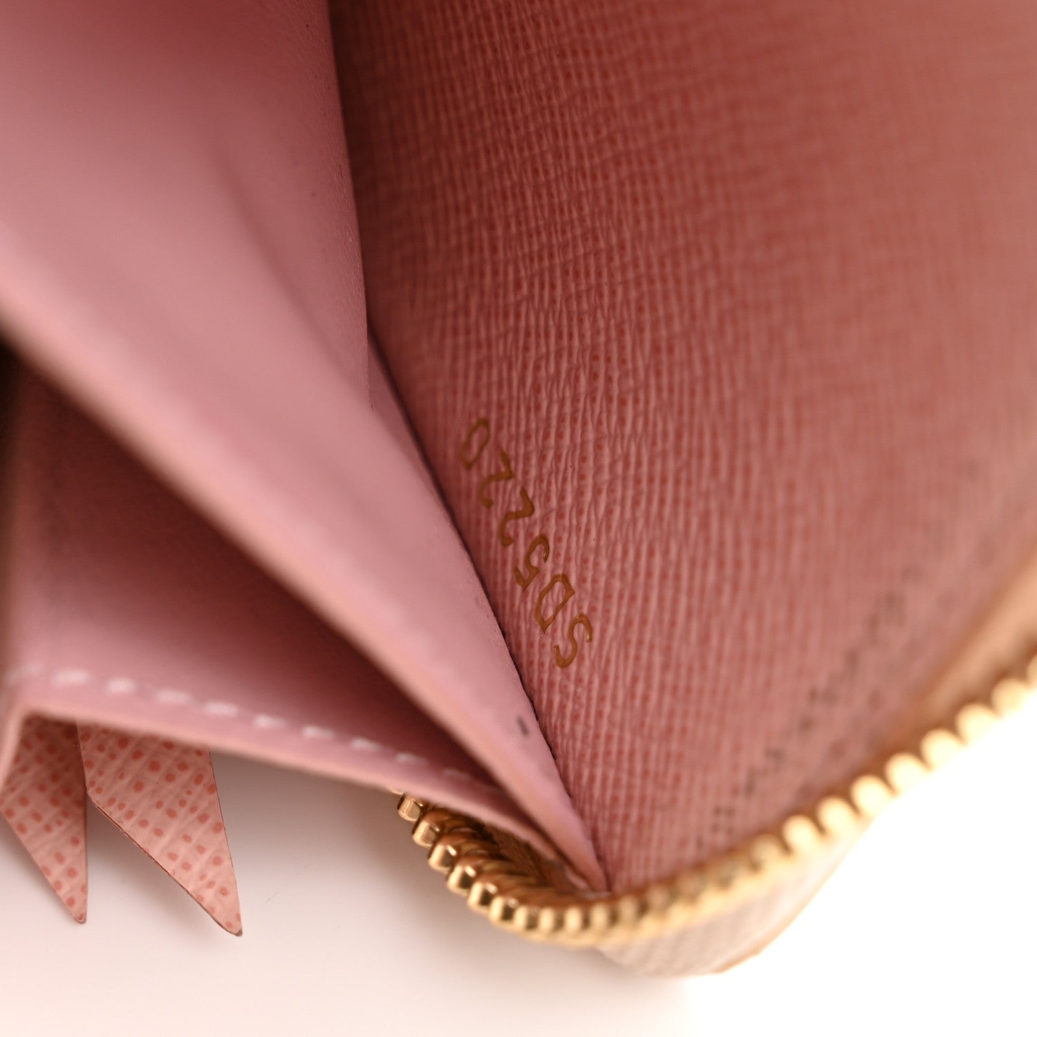 Damier Azur Clemence Wallet Rose Ballerine