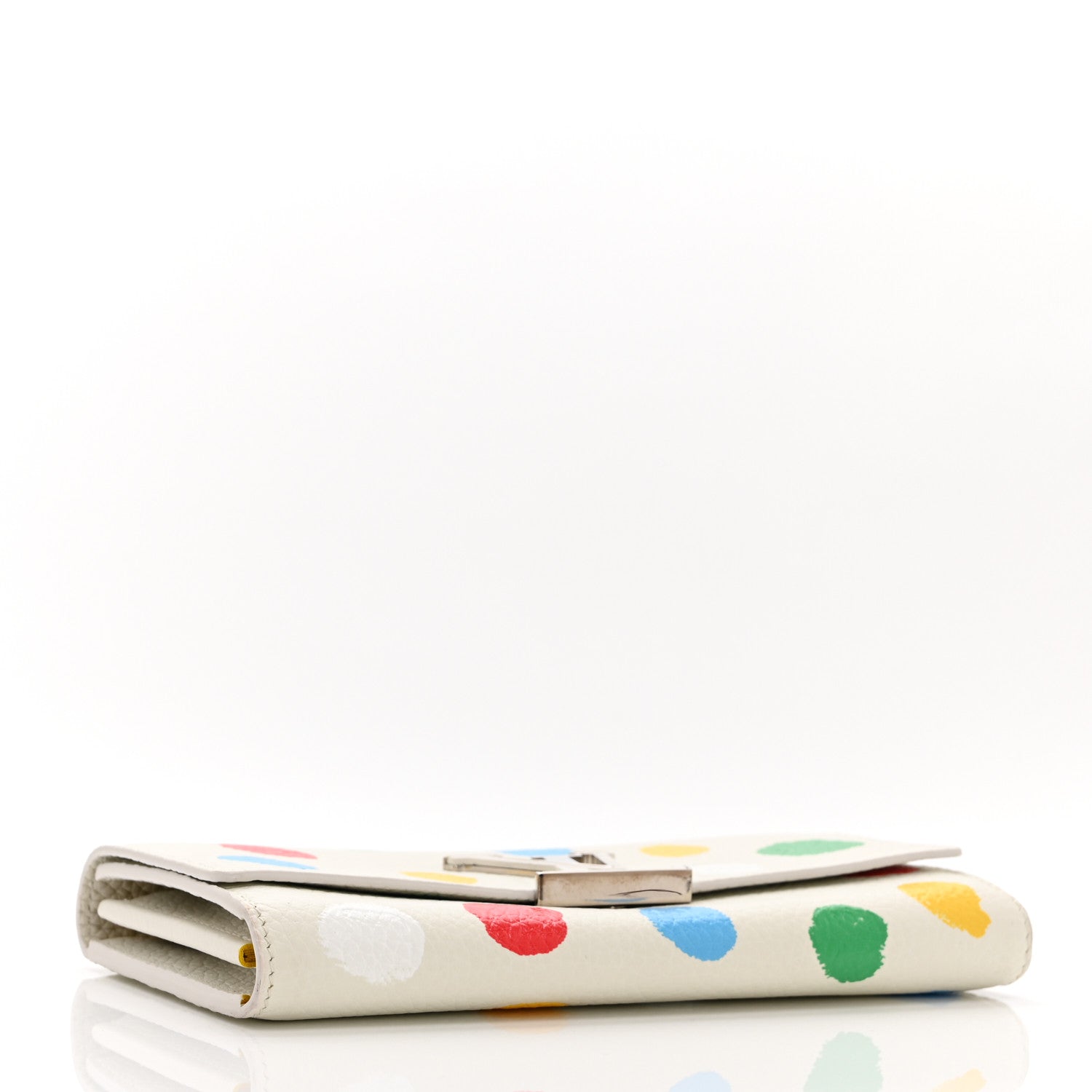 LV X YK Taurillon Dots Capucines Wallet White