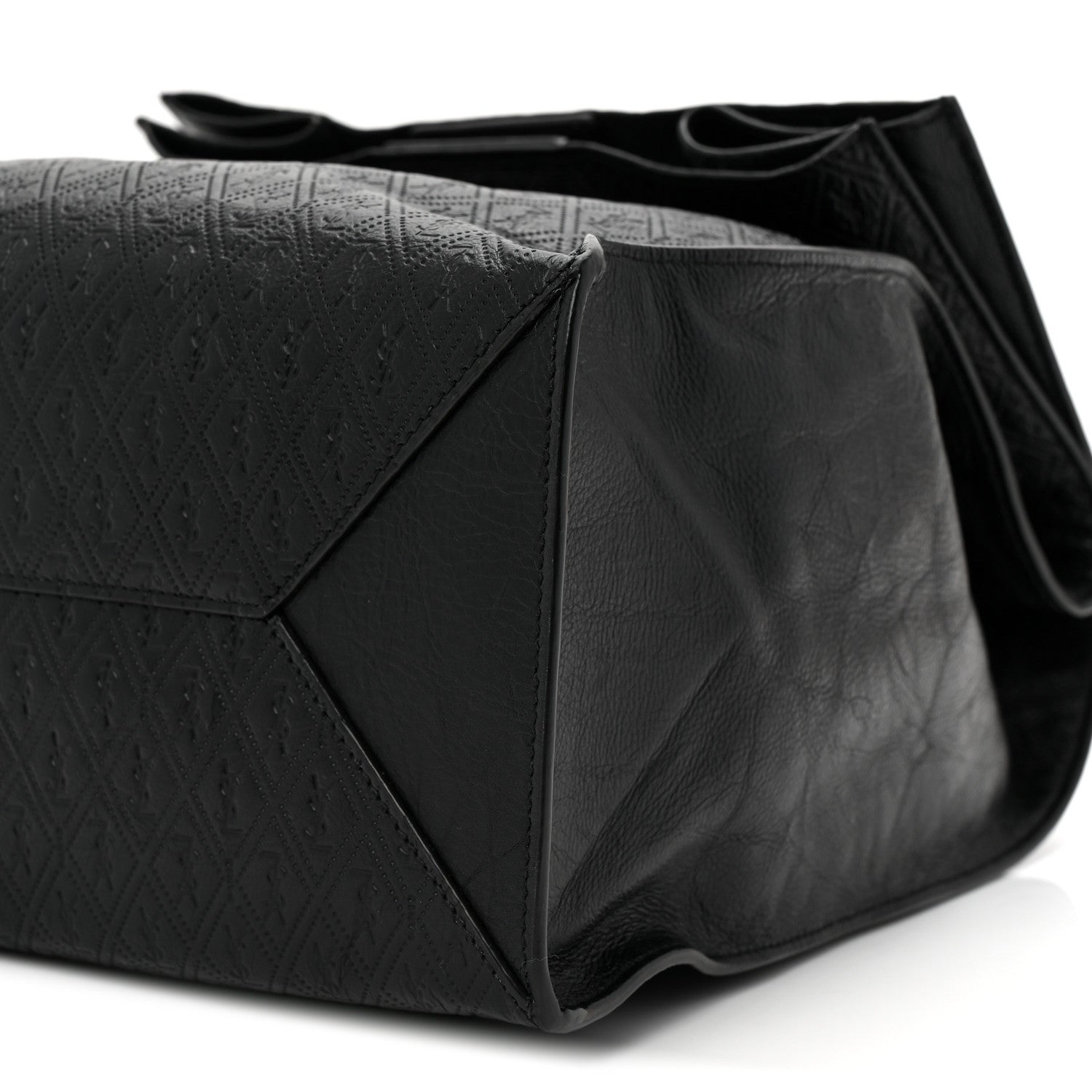 Calfskin Monogram Deli Paper Bag  Vintage Black