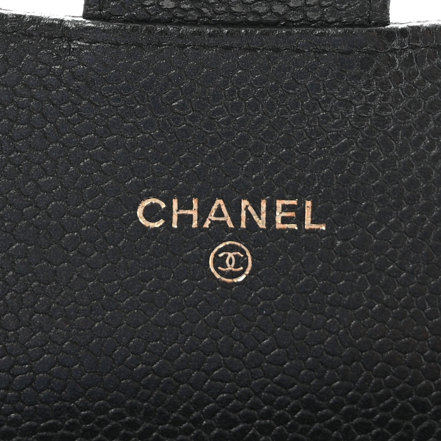 Caviar Quilted Small Flap Wallet Black