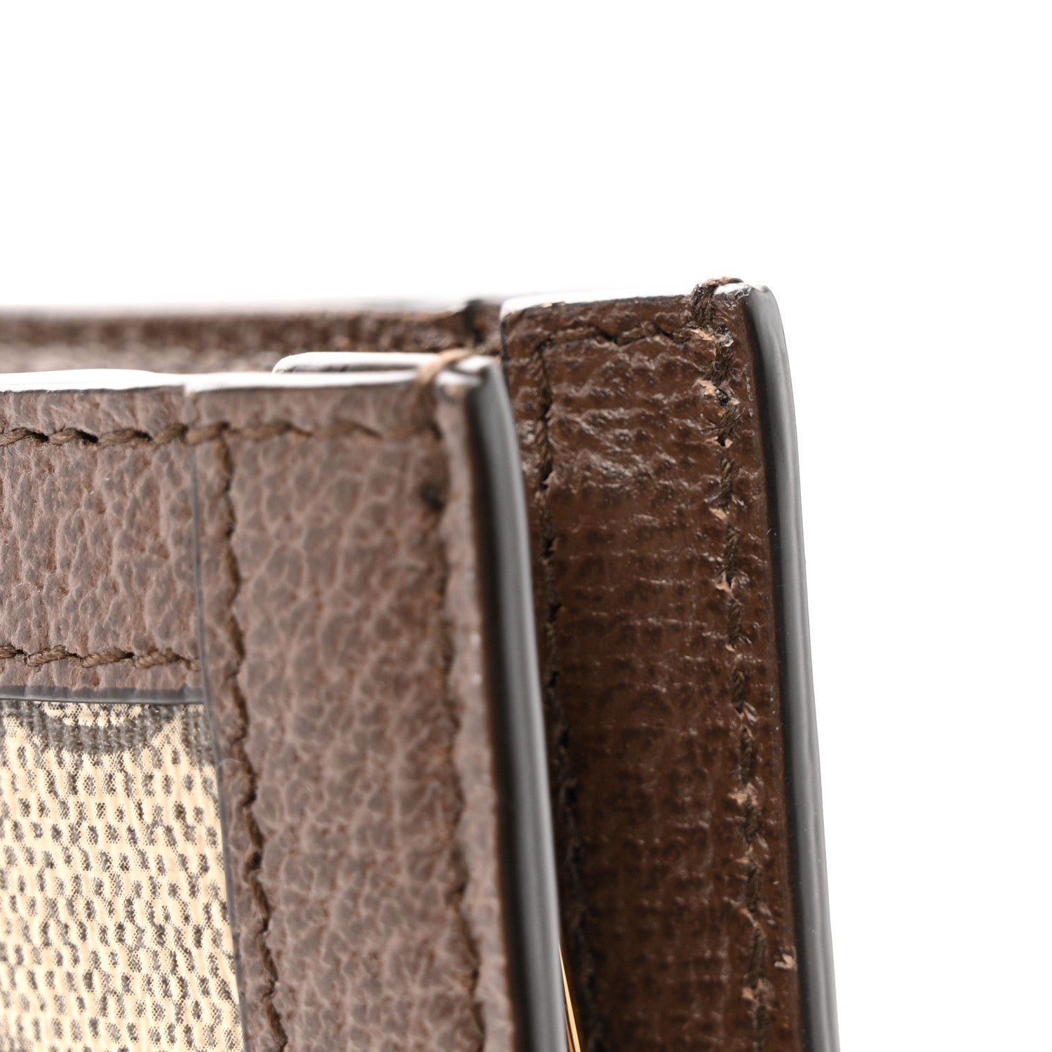 GG Supreme Monogram Web Ophidia Pouch Brown