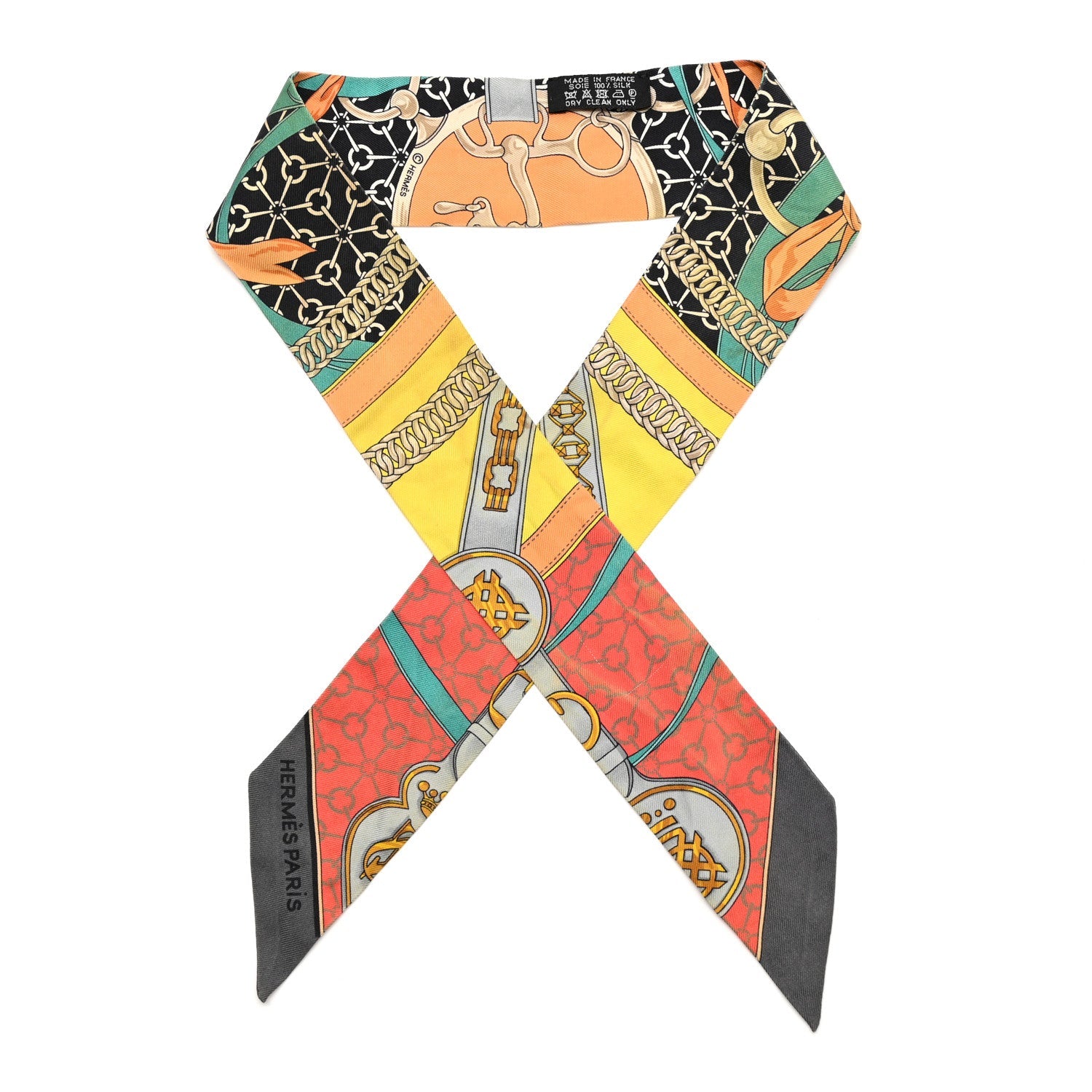 Silk La Promenade Du Matin Twilly Orange Jaune Black