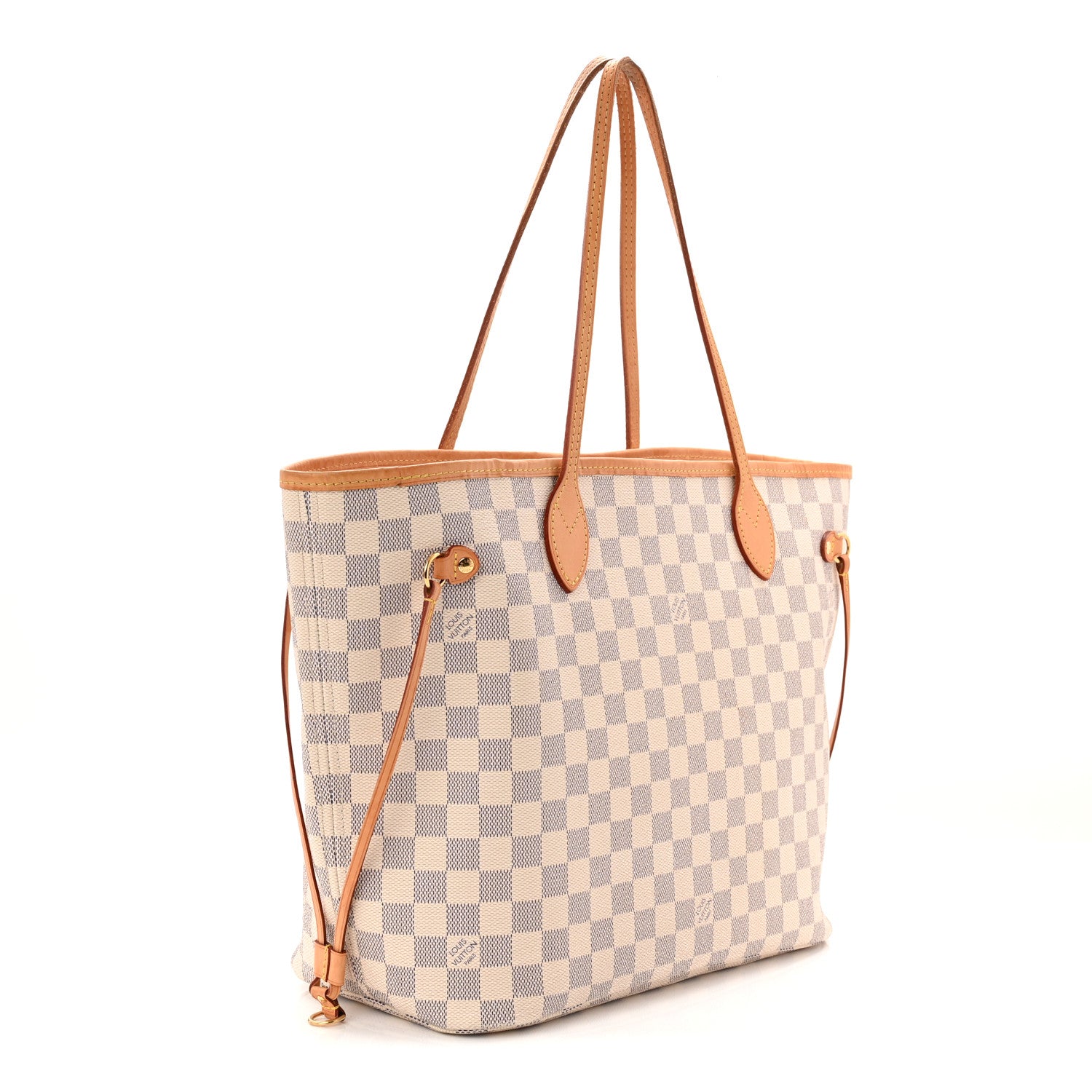 Damier Azur Neo Neverfull MM Rose Ballerine