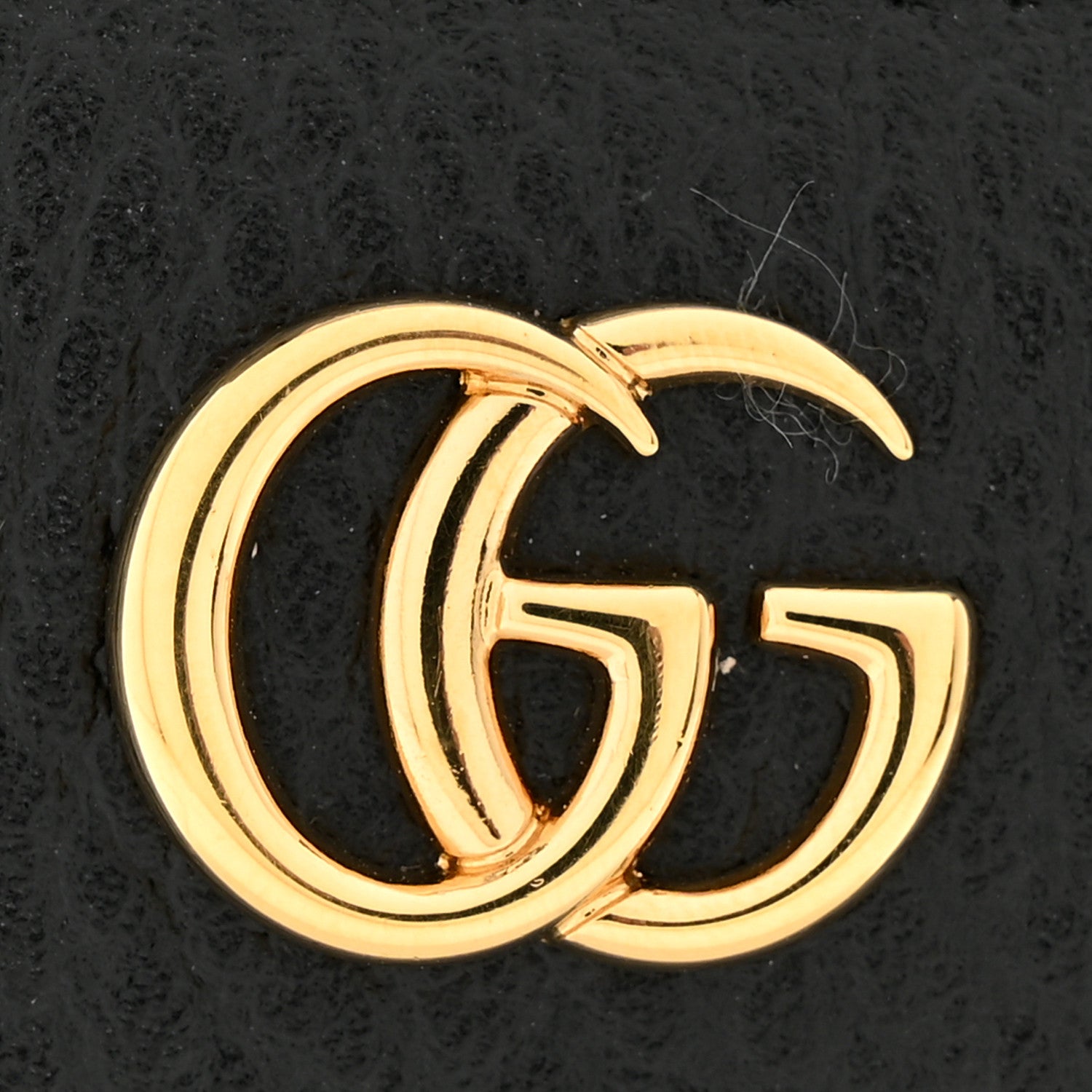 Dollar Calfskin GG Supreme Monogram GG Marmont Zip Around Wallet Black Beige Ebony