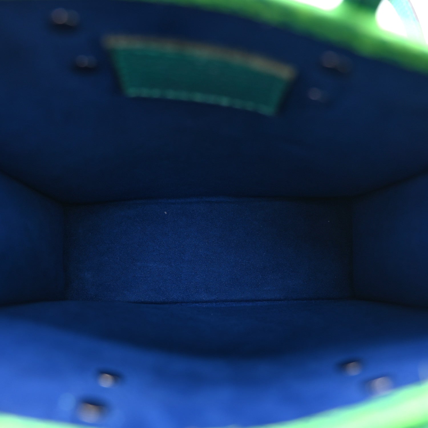 Taurillon Illusion Sac Plat XS Bleu Vert