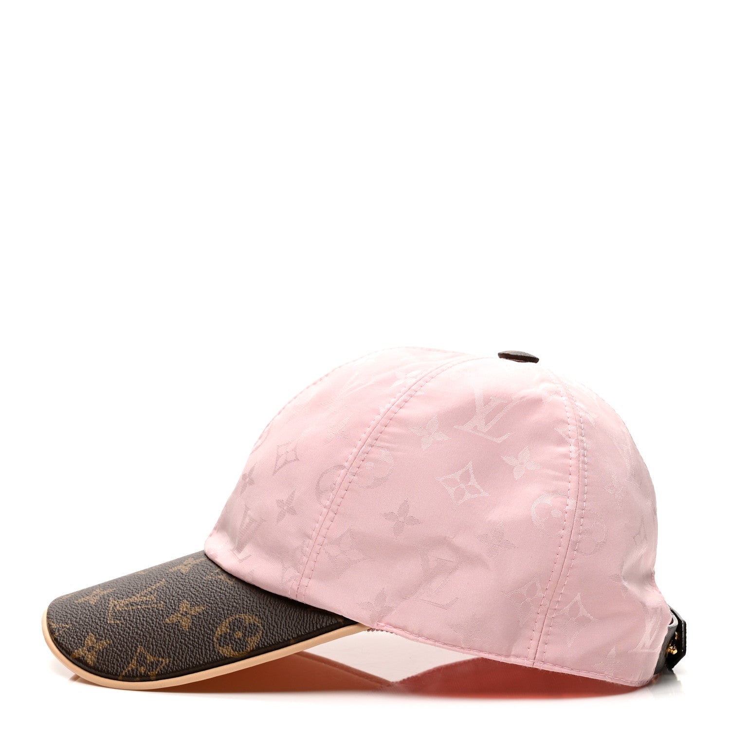 Polyester Silk Monogram LV Get Ready Cap M Pink