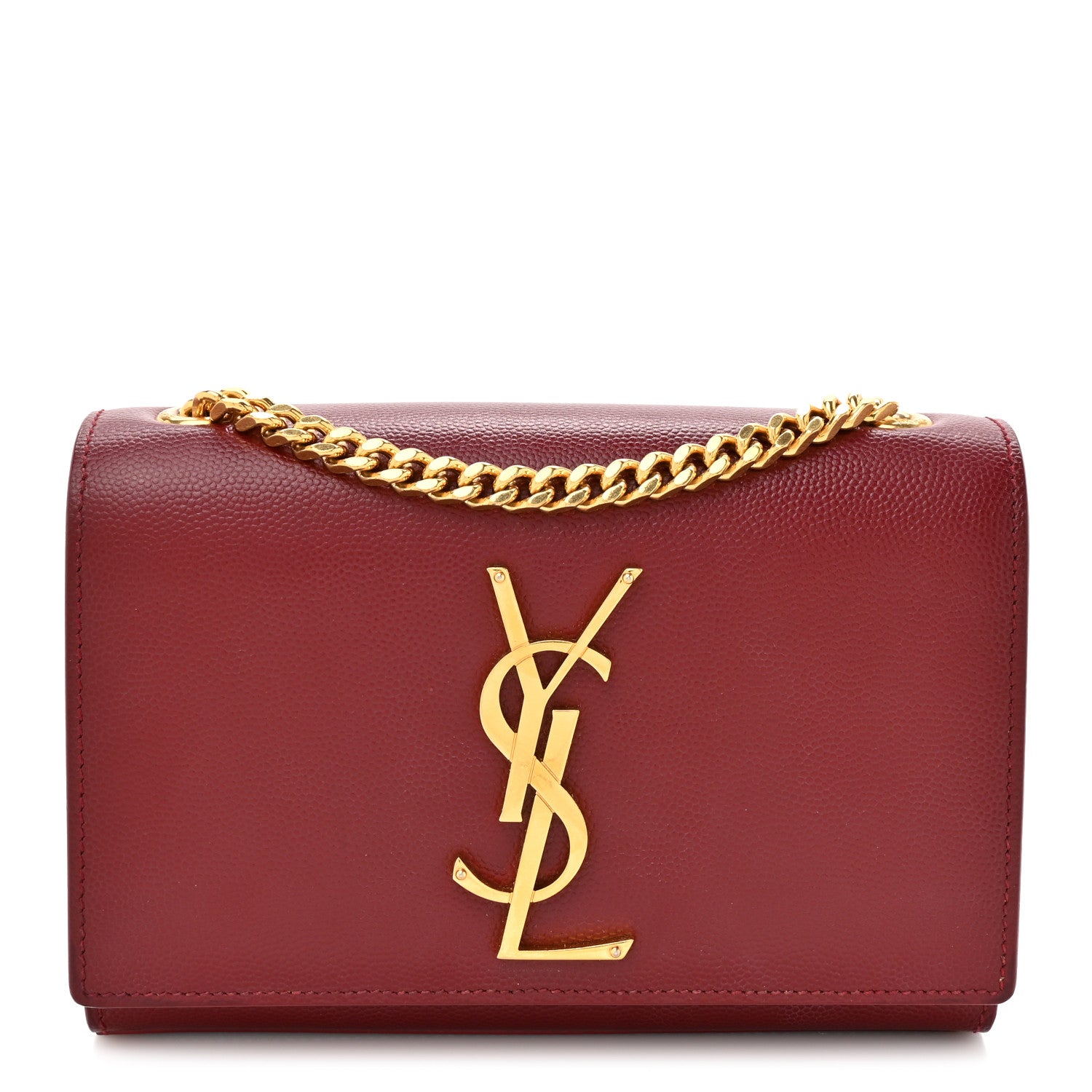 Grain De Poudre Small Monogram Kate Satchel Red