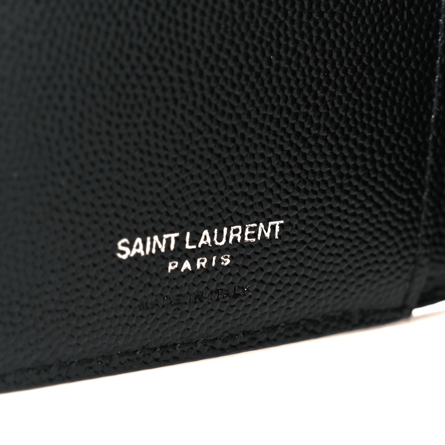 Grain De Poudre Matelasse Chevron Monogram Zipped Two-Part Wallet Black