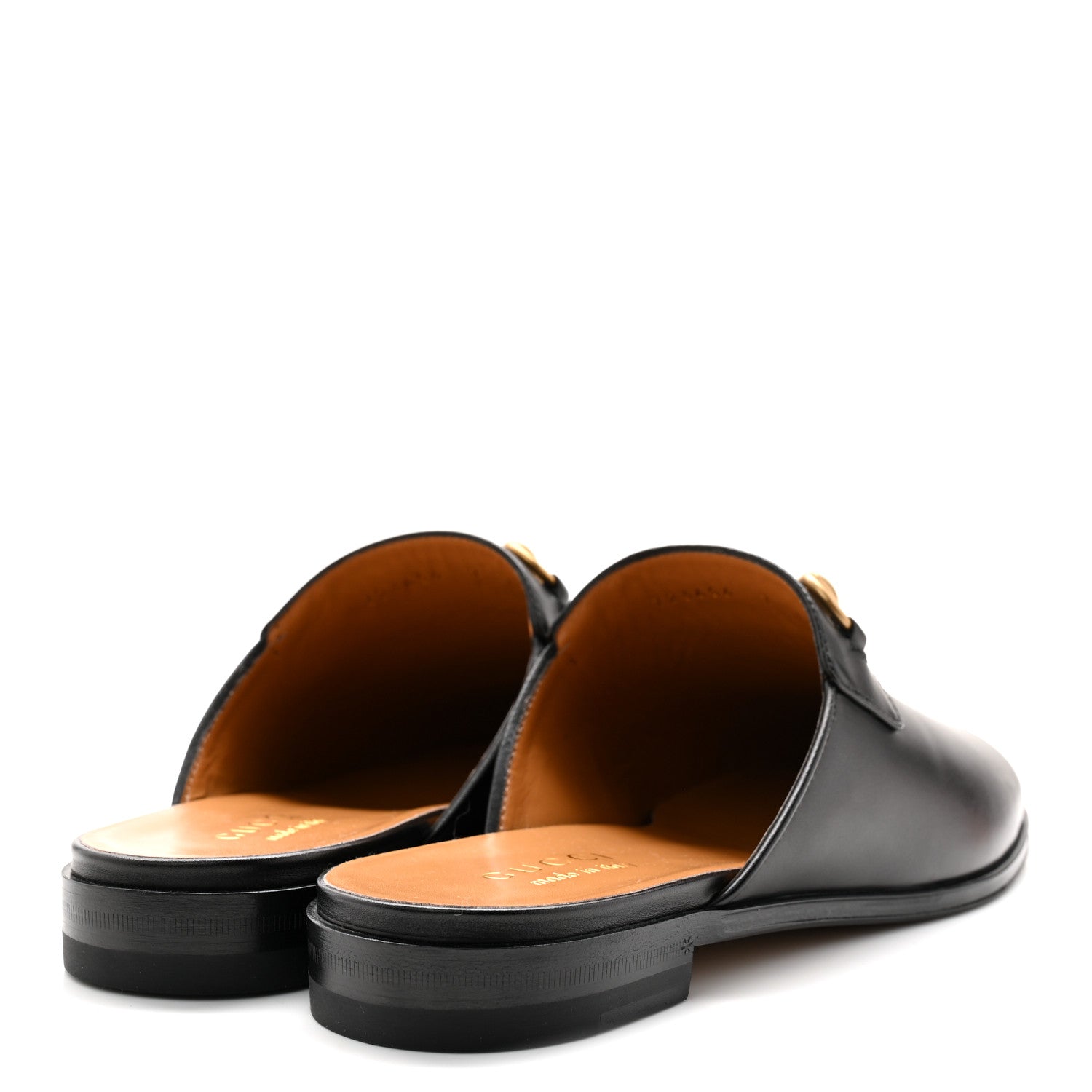 Jakarta Calfskin Mens Horsebit Slippers 7 Black