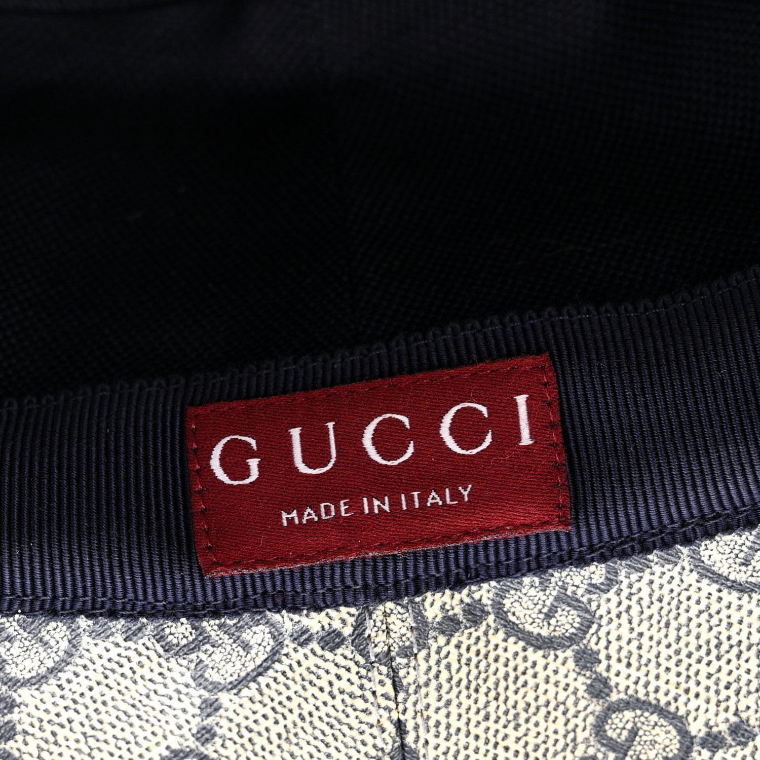 Lasered Denim GG Monogram Bucket Hat L Blue