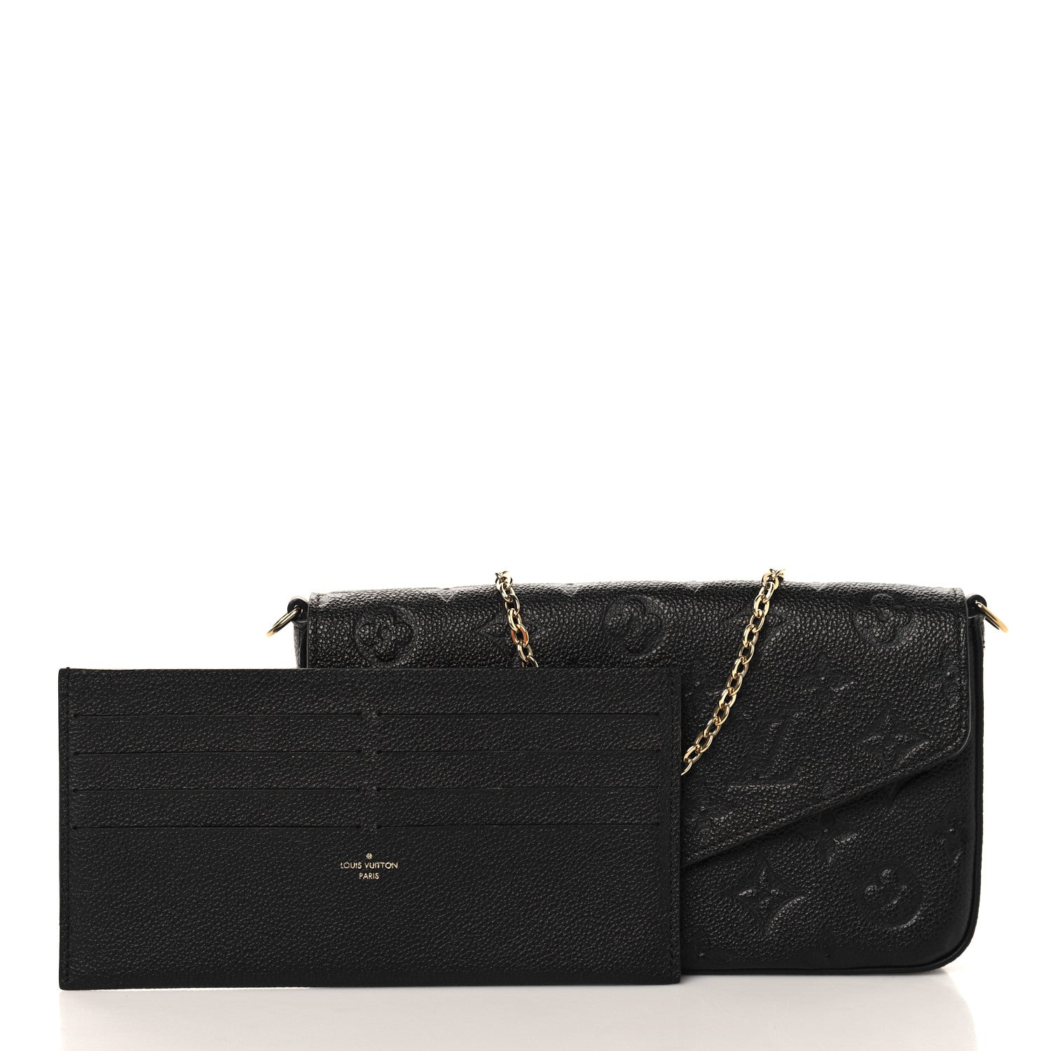 Empreinte Pochette Felicie Chain Wallet Black