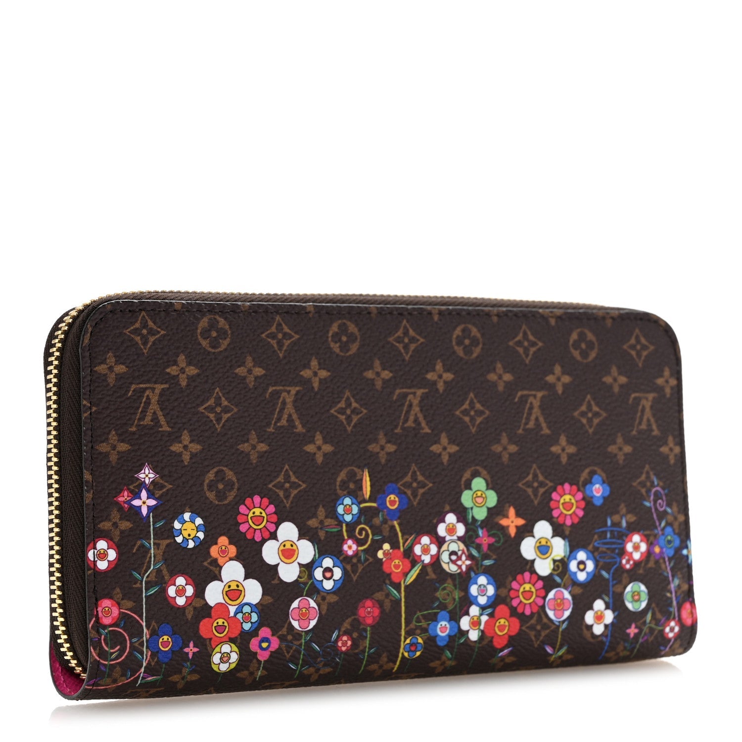 LV X TM Monogram Flowers Zippy Wallet