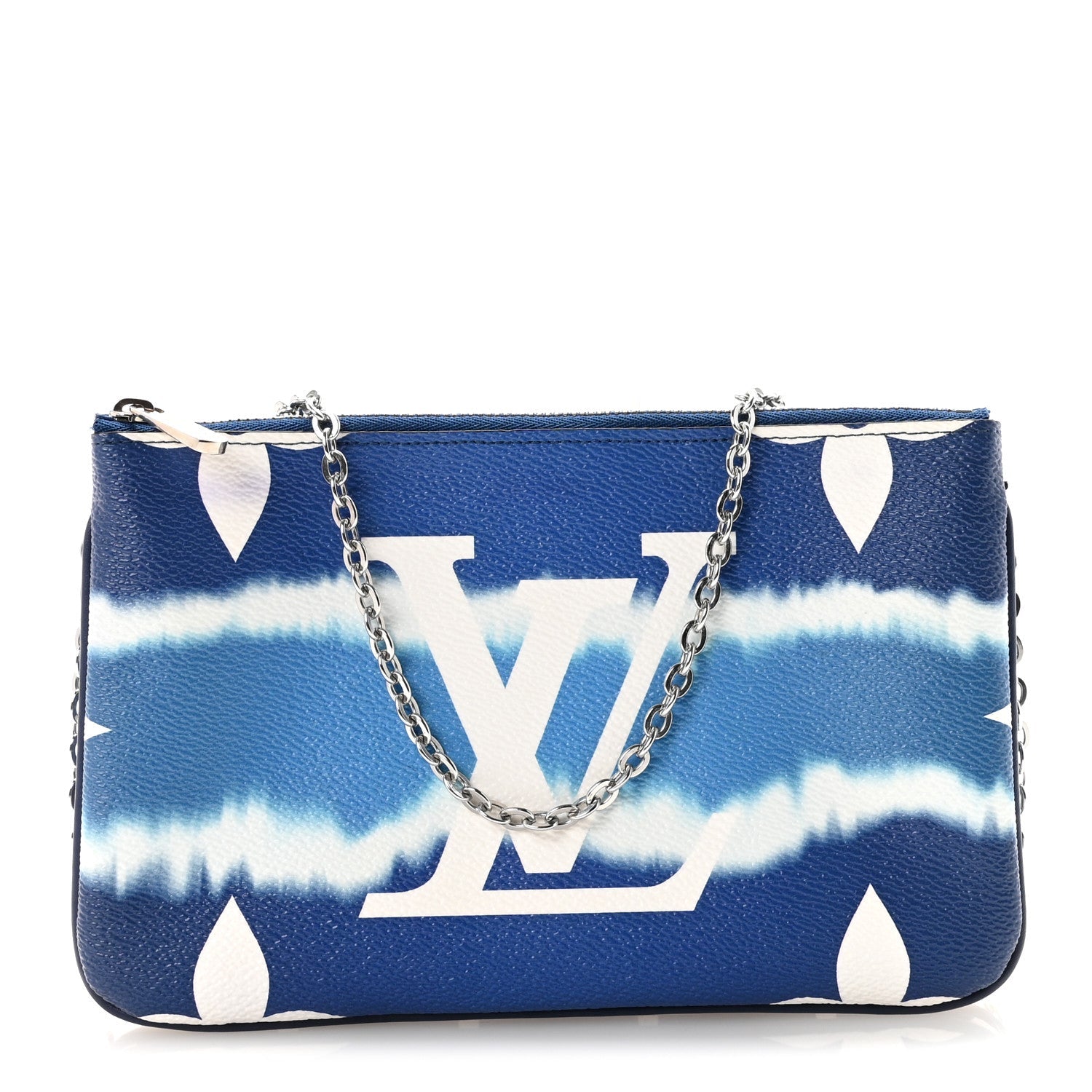 Monogram Giant Escale Double Zip Pochette Blue