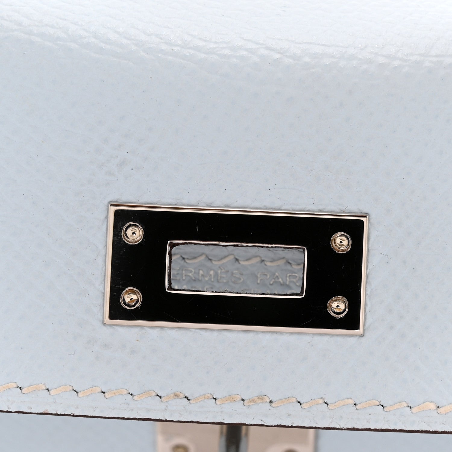 Epsom Mini Kelly Sellier 20 Bleu Brume Vert Jade Gold