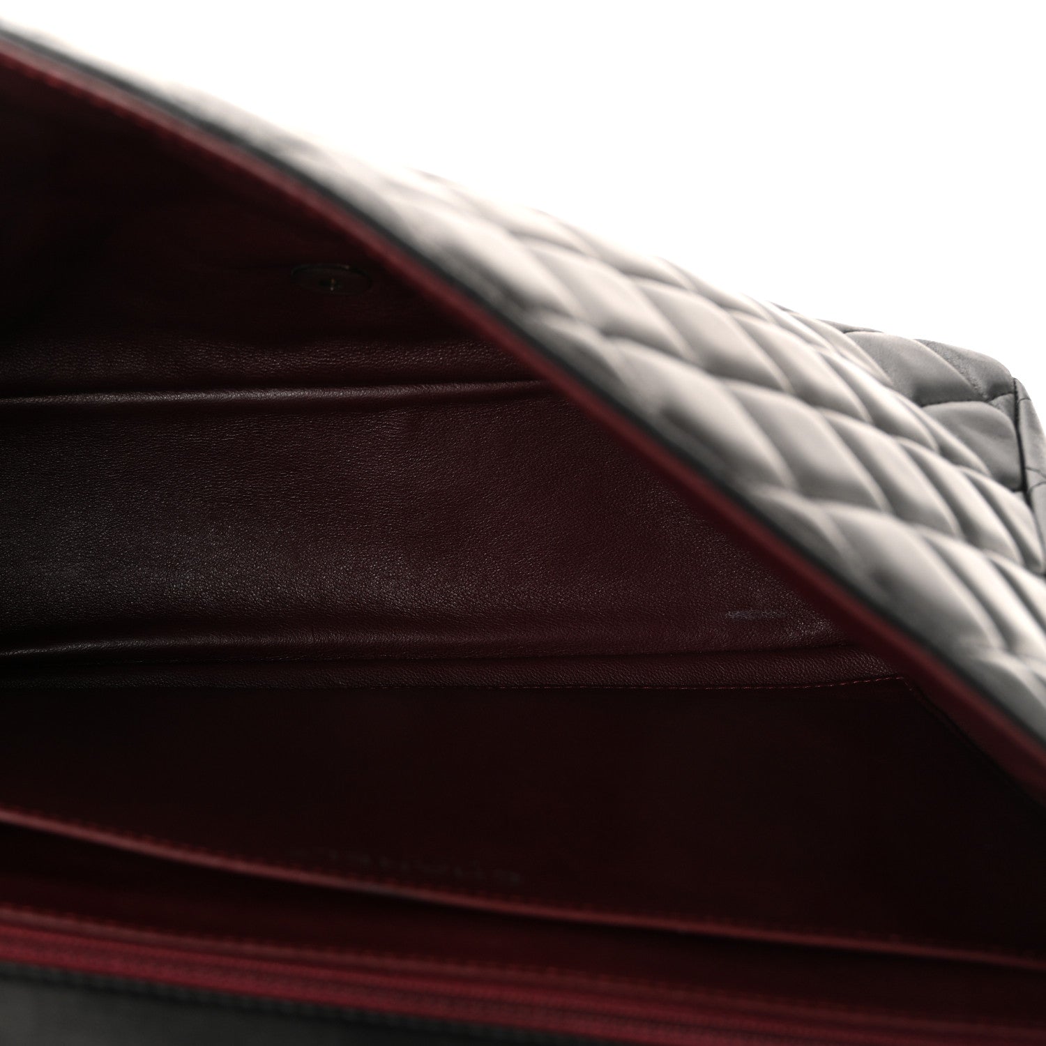 Lambskin Quilted Maxi Single Flap Black
