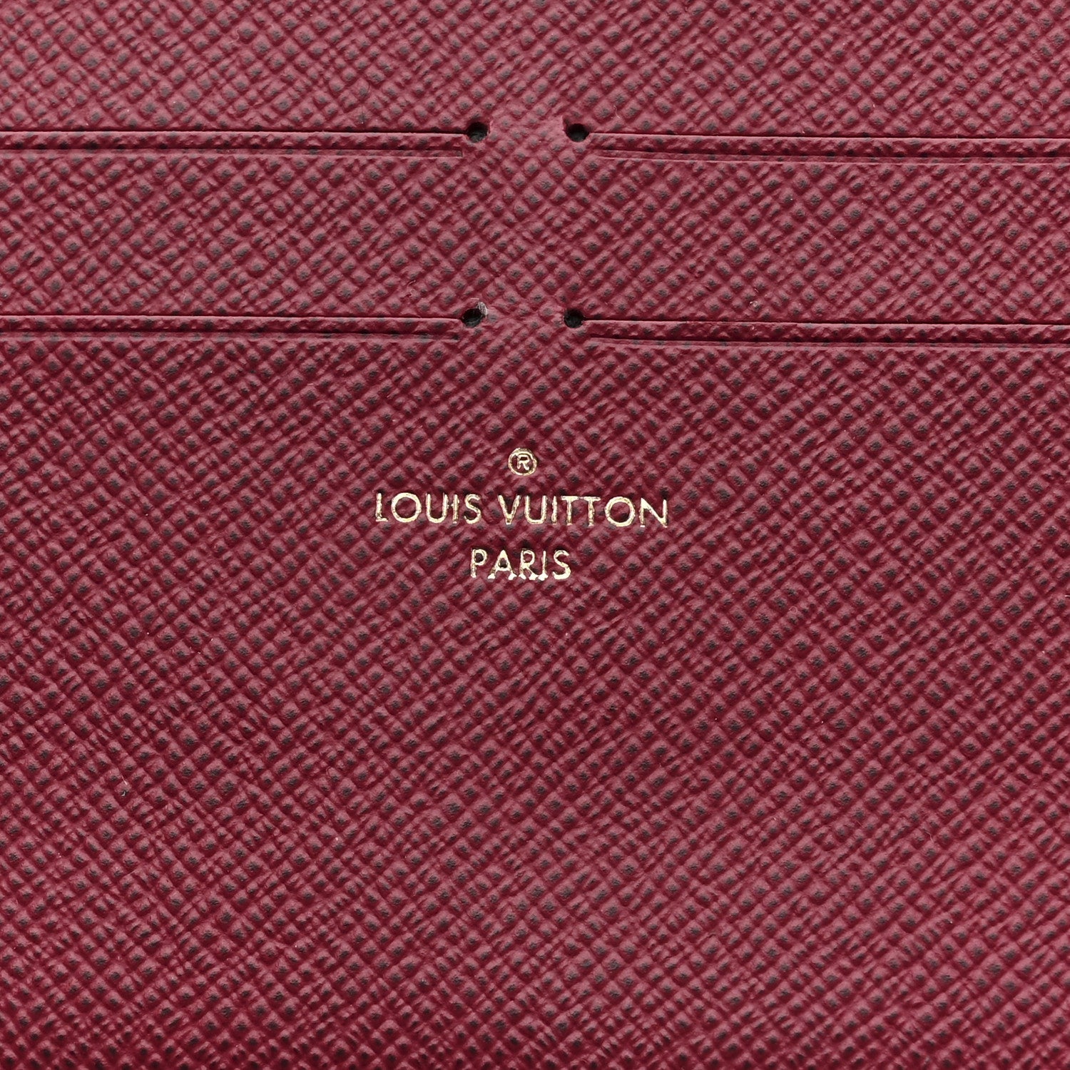Calfskin Felicie Card Holder Insert Fuchsia