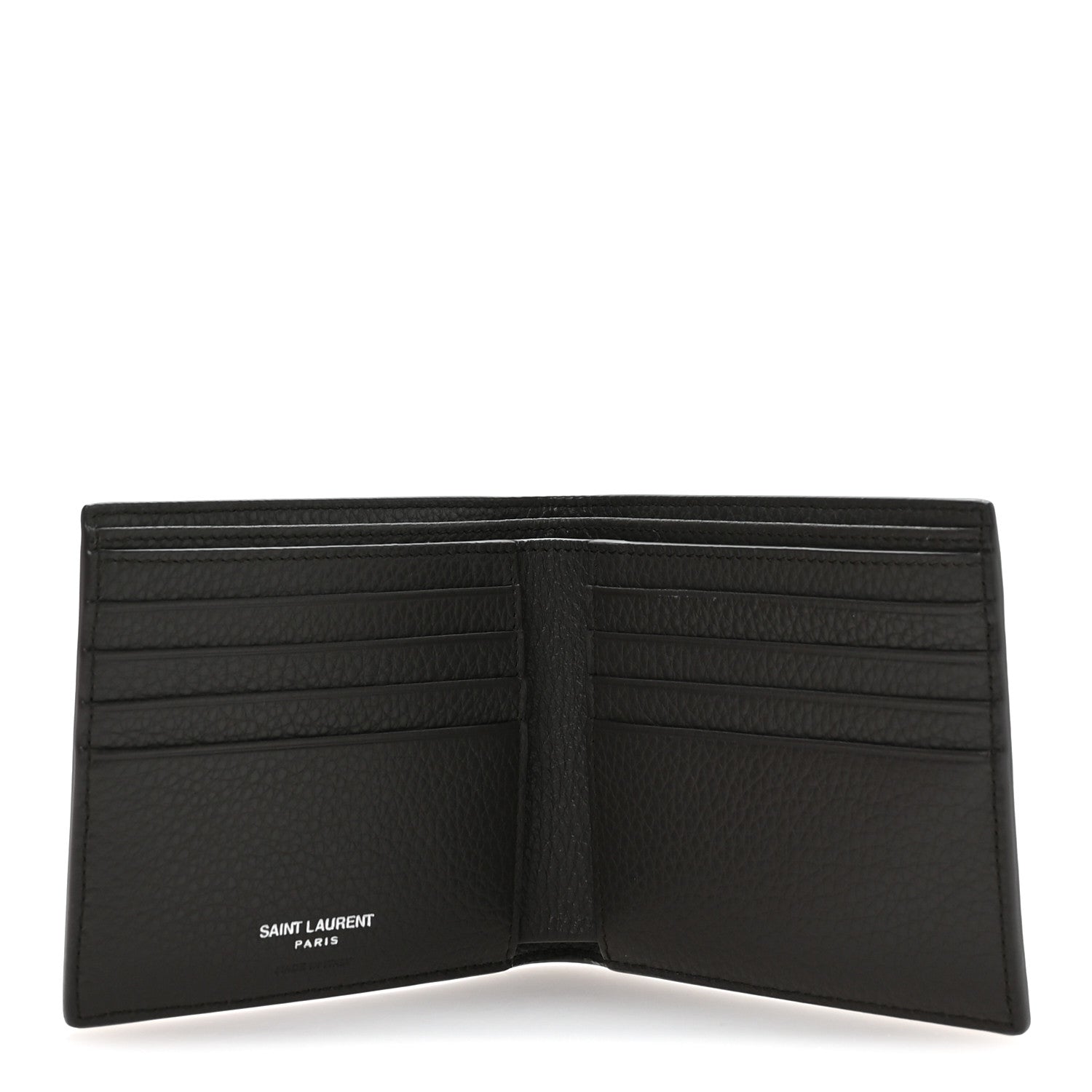 Calfskin Cassandre Bi-Fold Wallet Grey