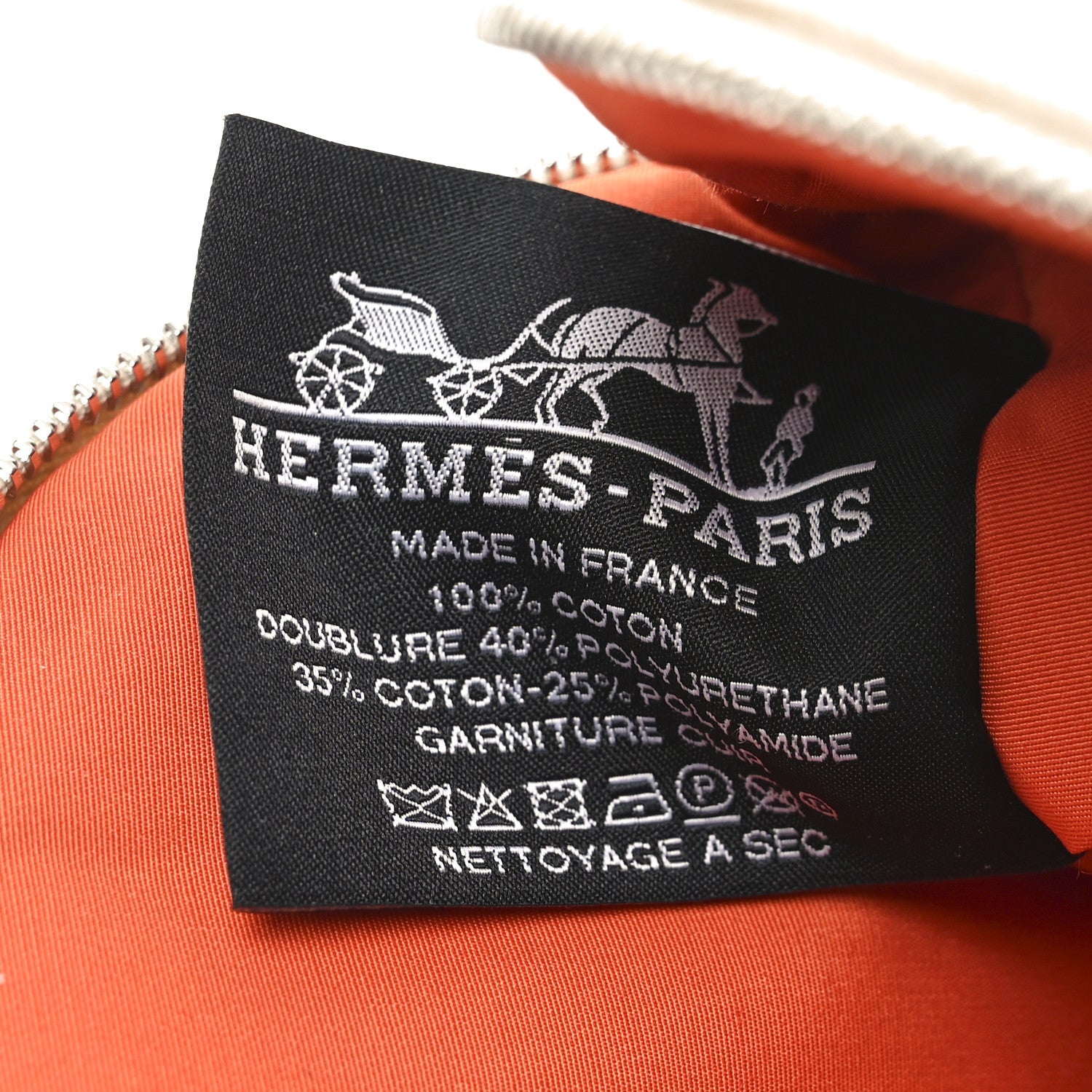 Cotton Canvas Mini Bolide Travel Cosmetic Pouch Naturel