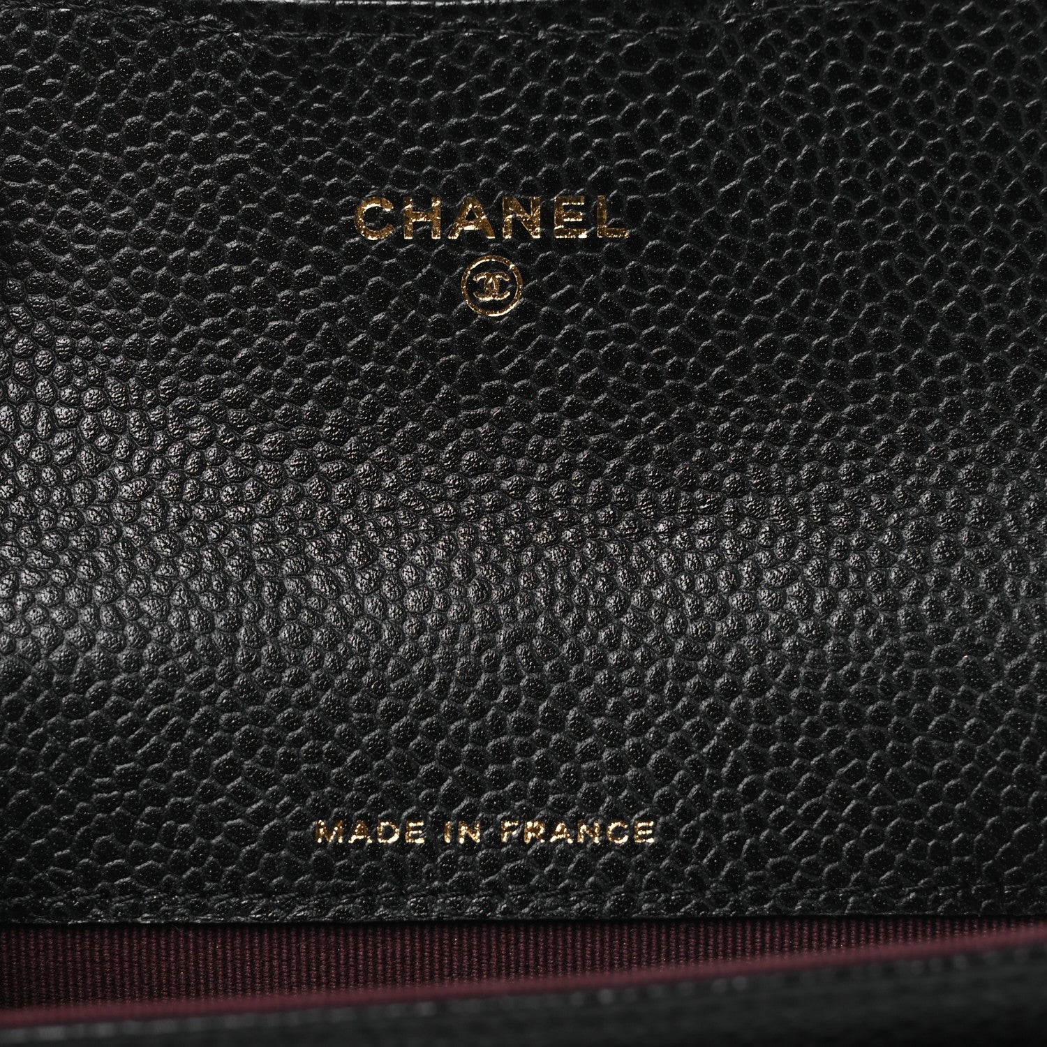Caviar Quilted Flap Card Holder Black
