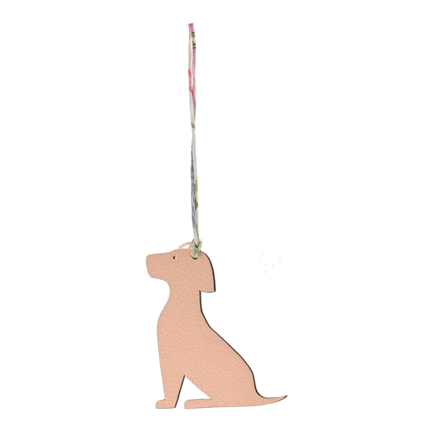 Togo Epsom Petit H Sitting Dog Bag Charm Rose Eglantine Rouge Casaque