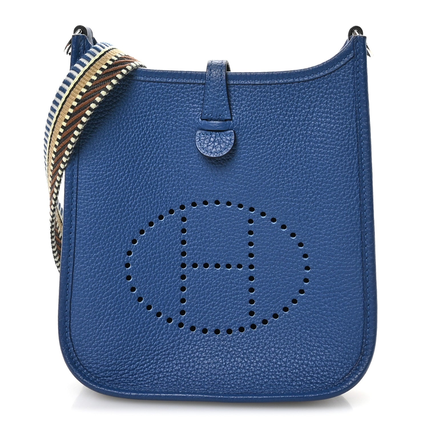 Taurillon Clemence Amazone Sangle Cavale Evelyne TPM Bleu Tie Nata Black Cacao