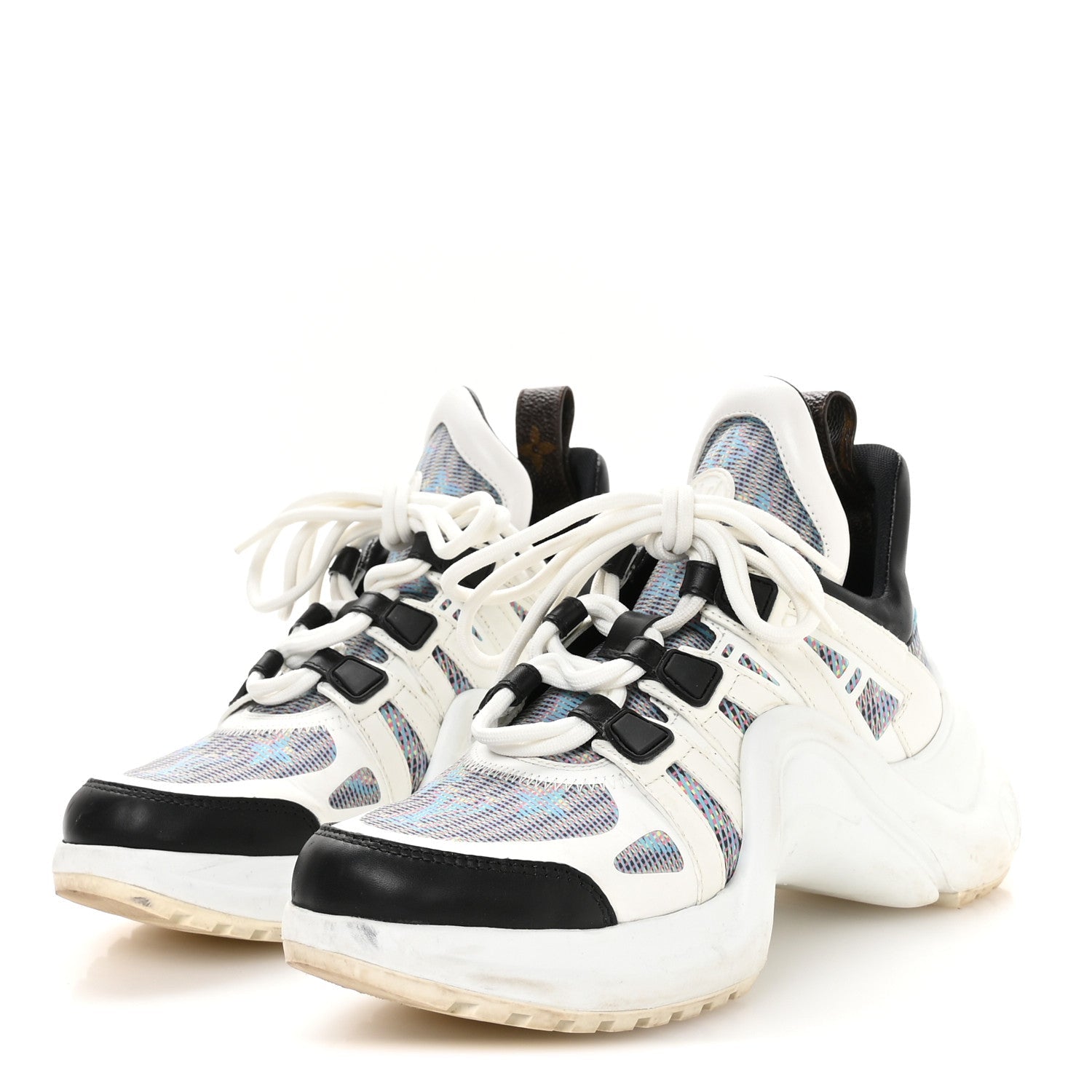 Calfskin Nylon LV Pop Archlight Sneaker 36 Blue
