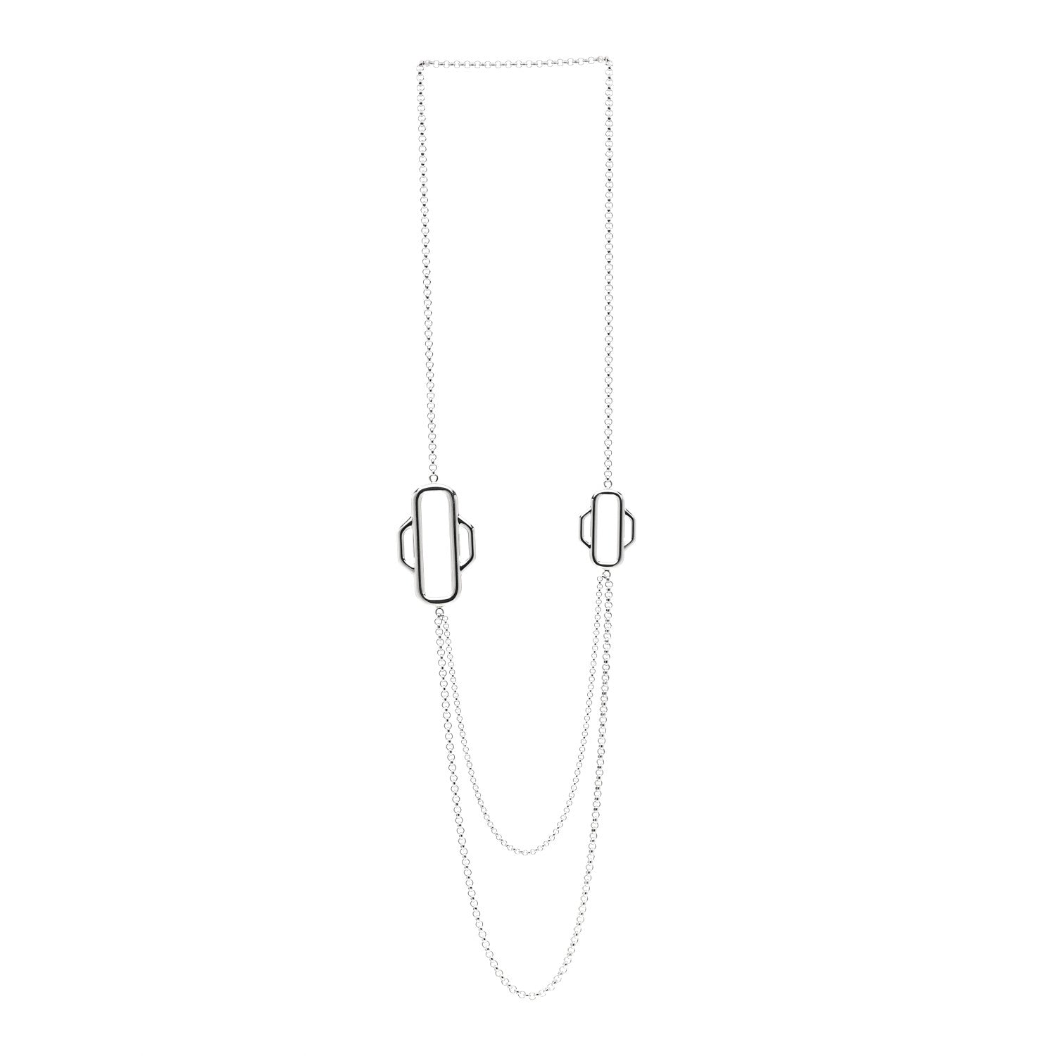 Sterling Silver Attelage Double Chain Necklace
