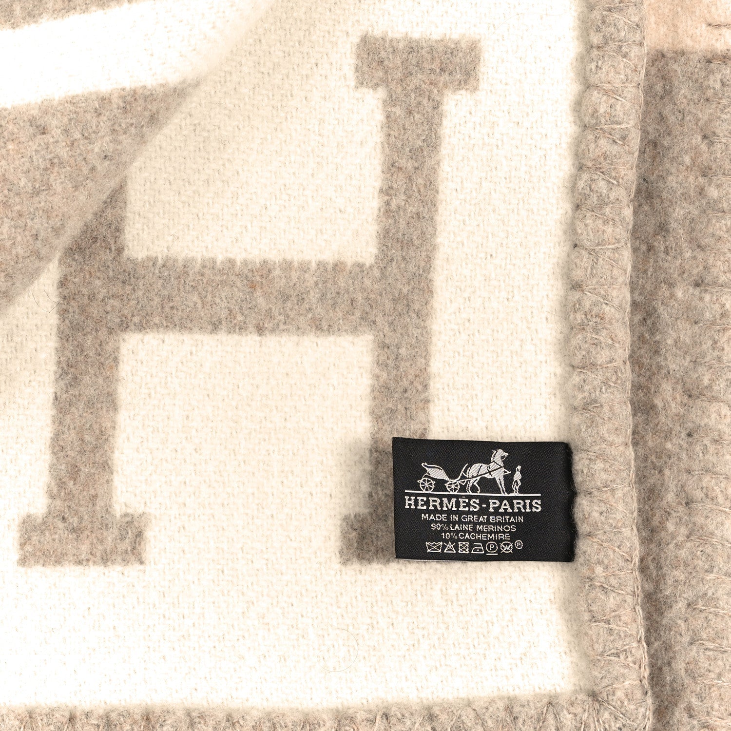 Wool Cashmere Avalon III Blanket Coco Camomille