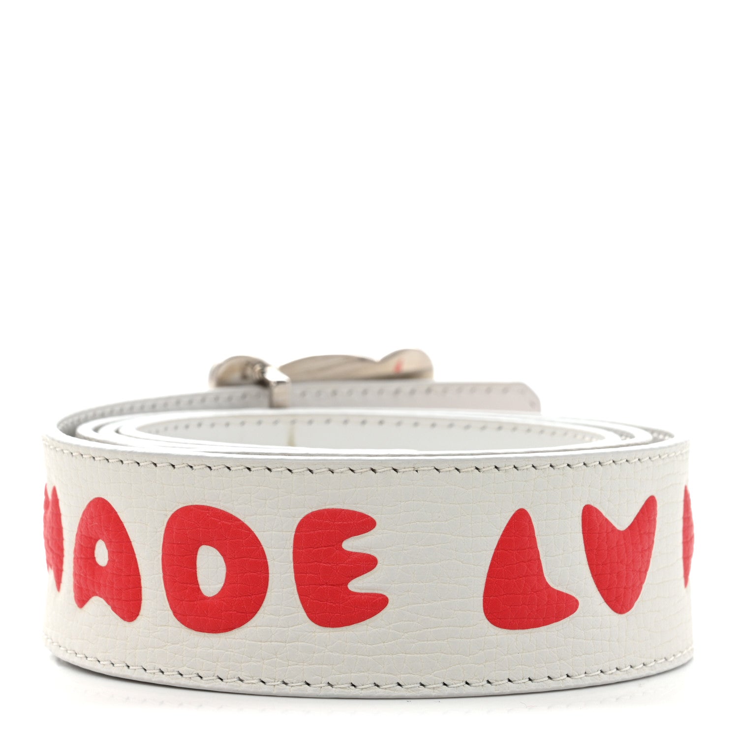 X NIGO LV Made Tiger 40mm Reversible Belt 95 38 95 38 White