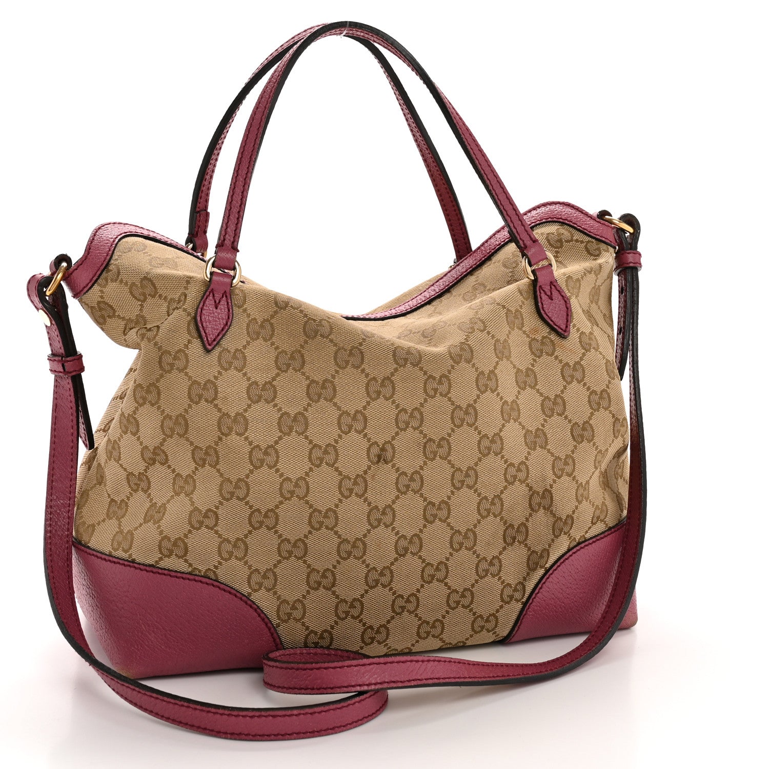 Monogram Medium Bree Foldover Tote Beige Ebony Peonia Flower