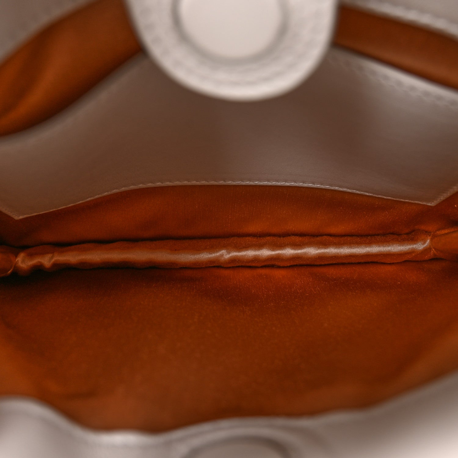 Calfskin Horsebit Slim Shoulder Bag White