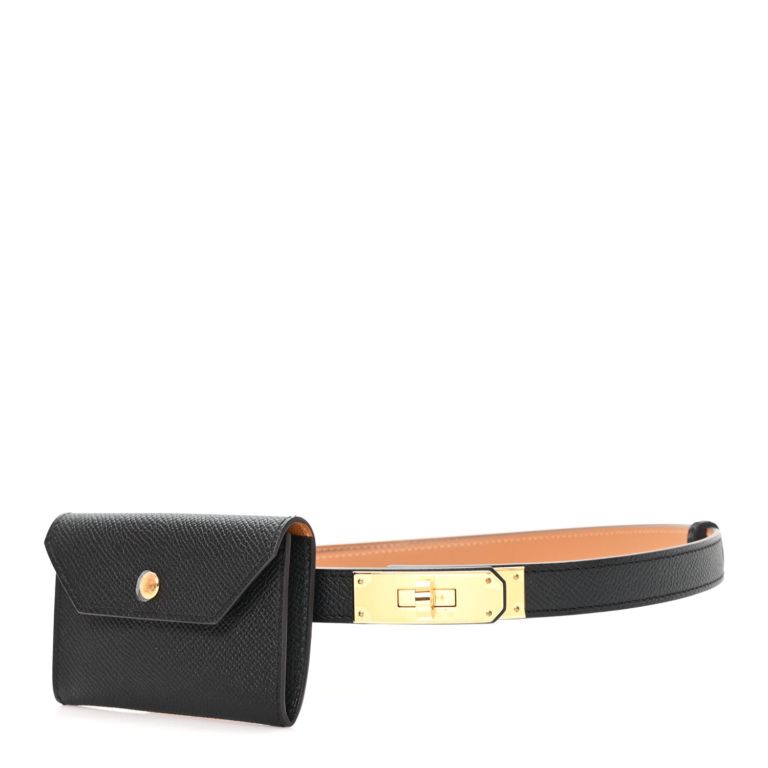 Epsom Kelly Pocket Belt Black