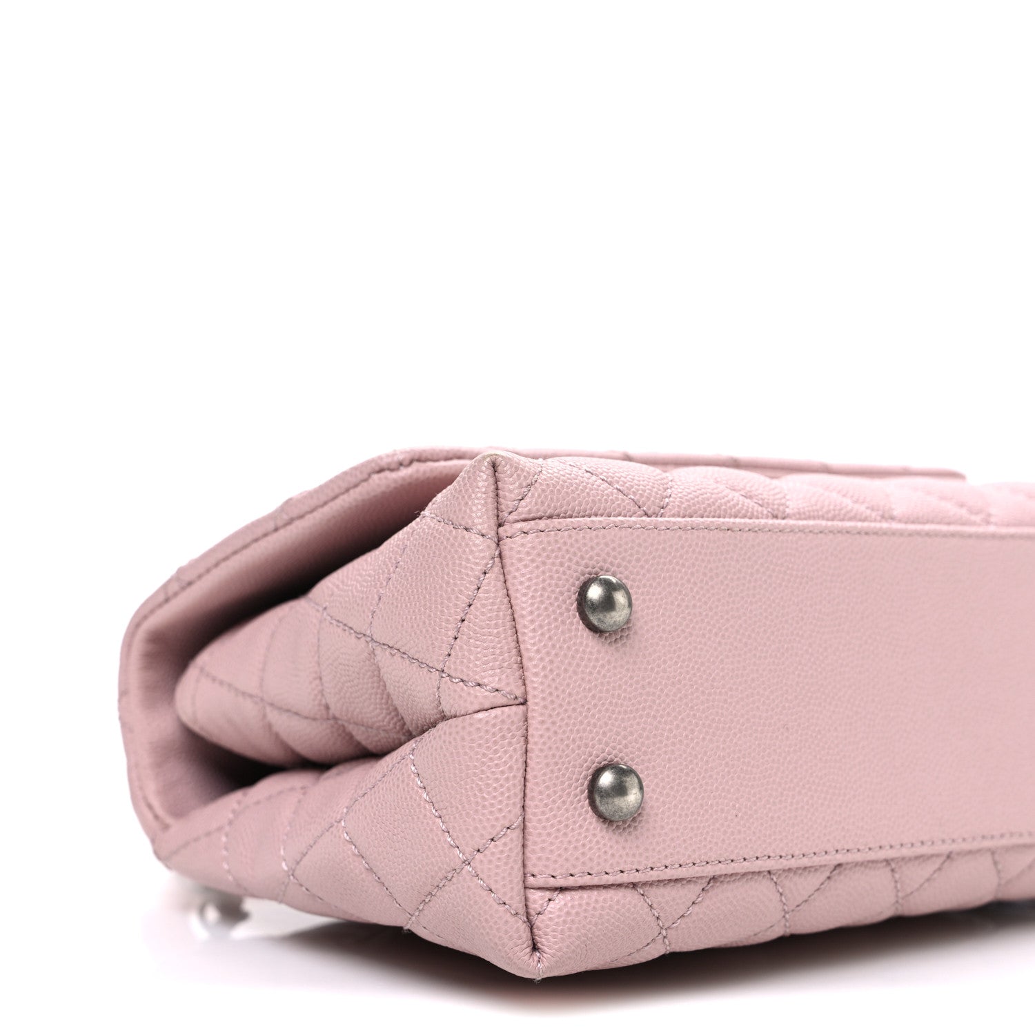 Caviar Quilted Mini Coco Handle Flap Pink