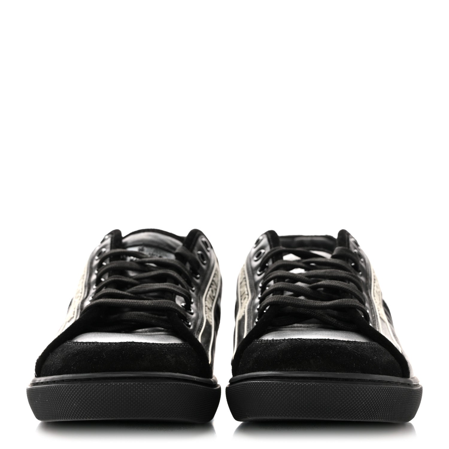 Calfskin Mens Cosmos Sneakers 8 Black