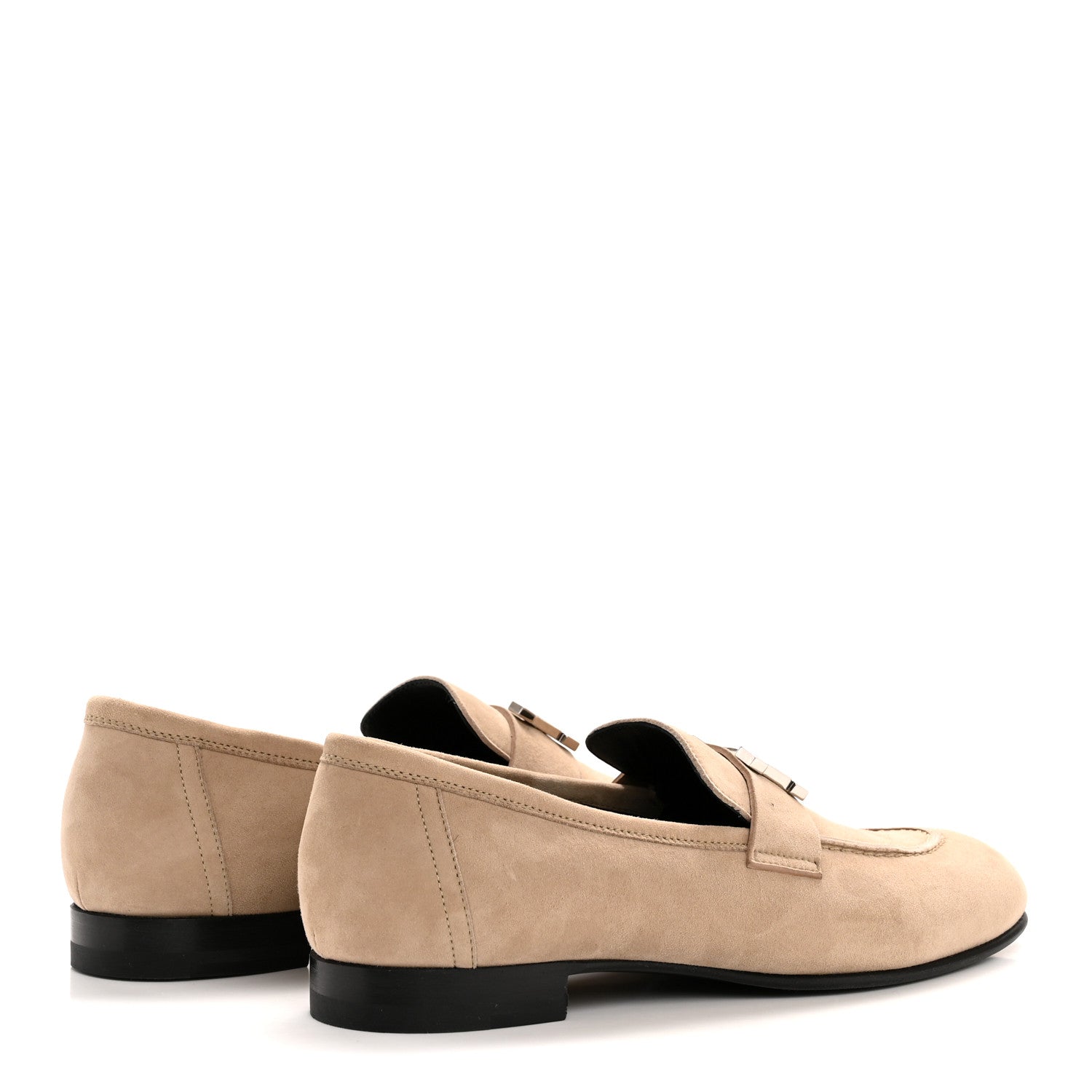 Suede Goatskin Paris Loafers 37 Beige Sable