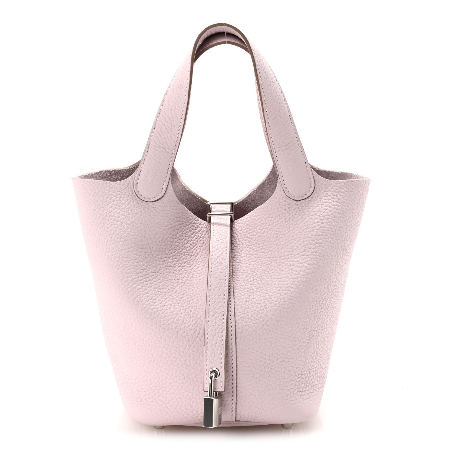 Taurillon Clemence Picotin Lock 18 PM Mauve Pale