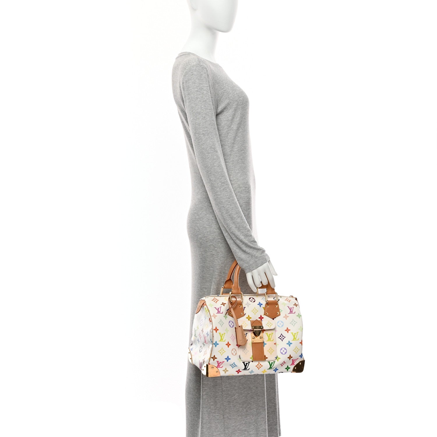 Monogram Multicolor Speedy 30 White