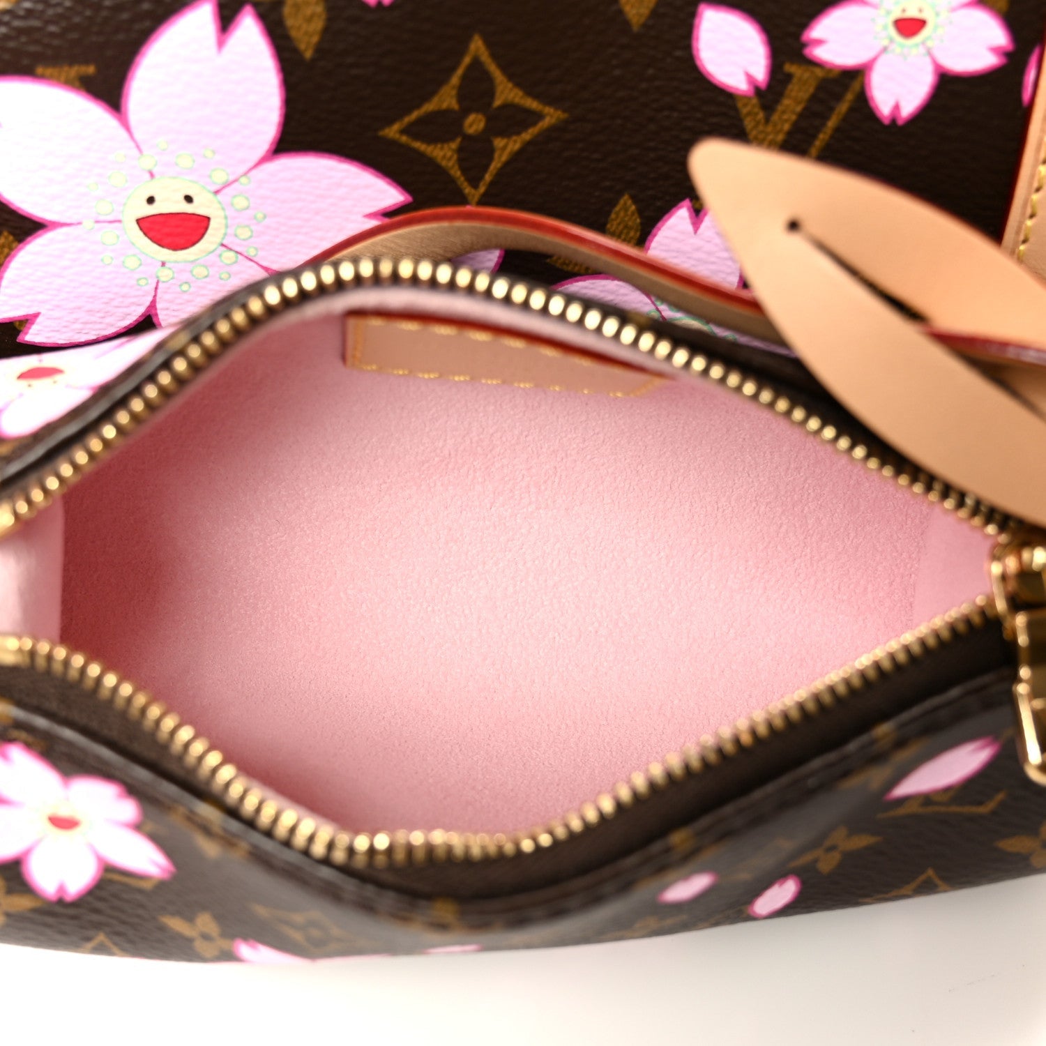 LV X TM Monogram Cherry Blossom Papillon Sakura Brown