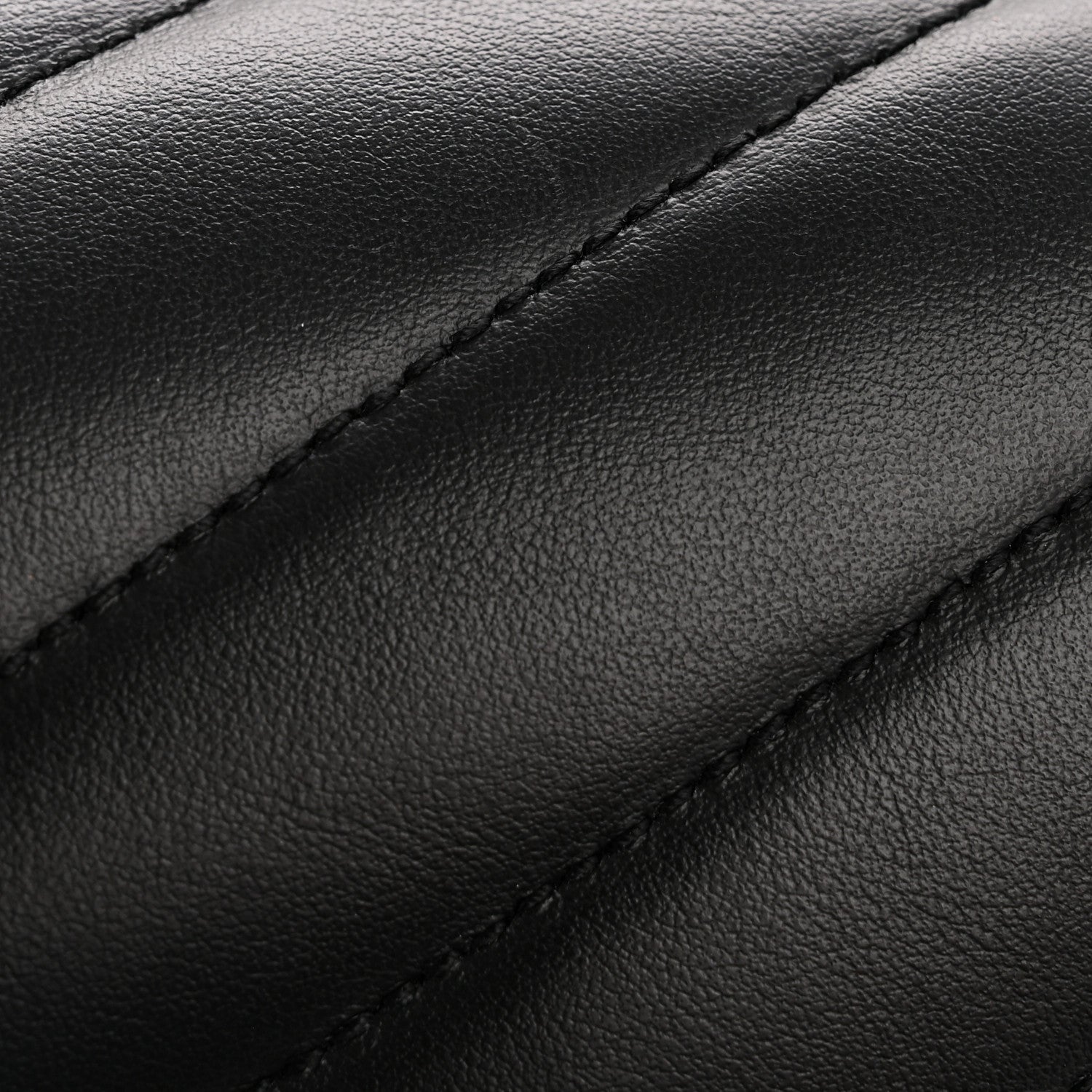 Calfskin Y Quilted Monogram Medium Loulou Chain Satchel Black