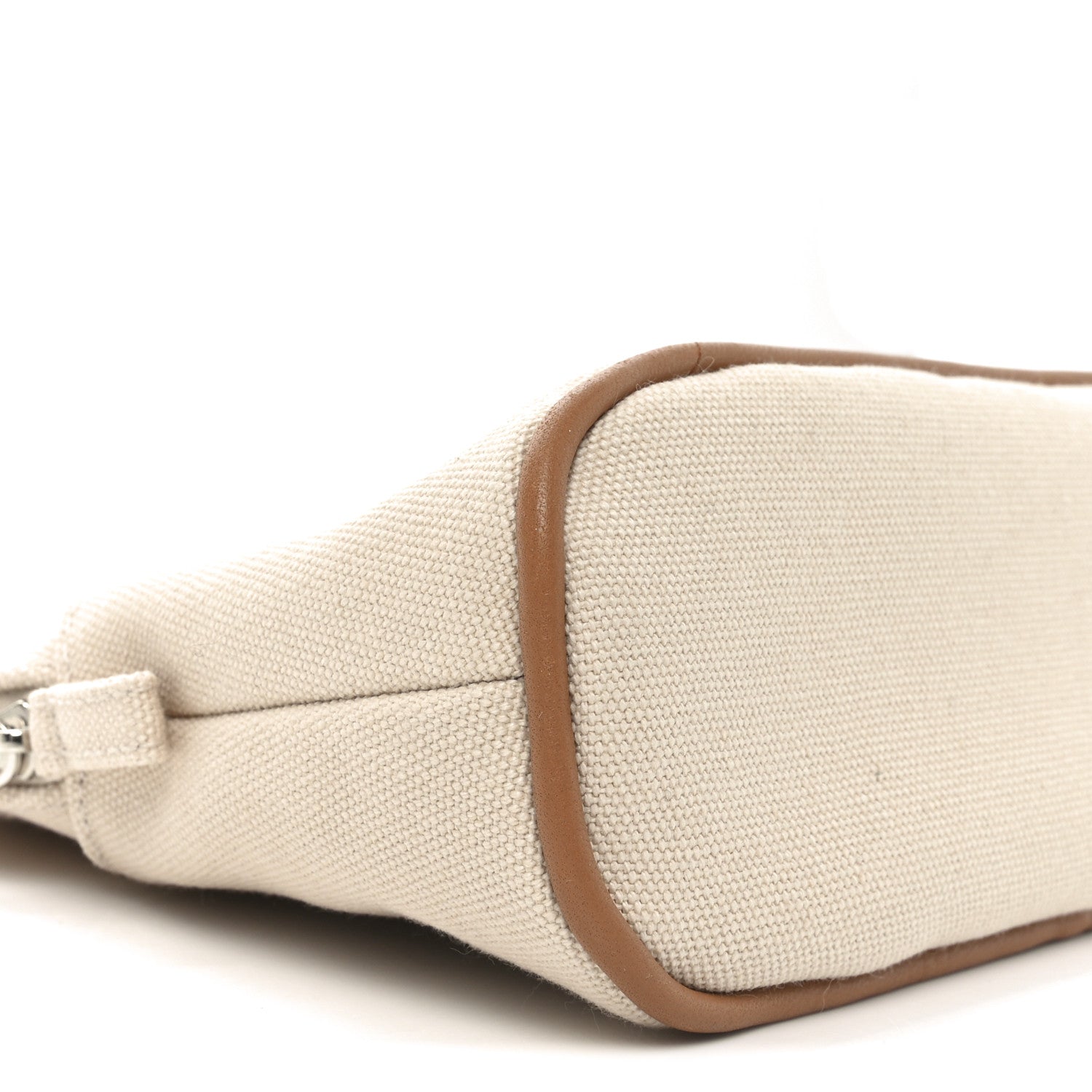 Cotton Canvas Mini Bolide Travel Cosmetic Pouch Naturel