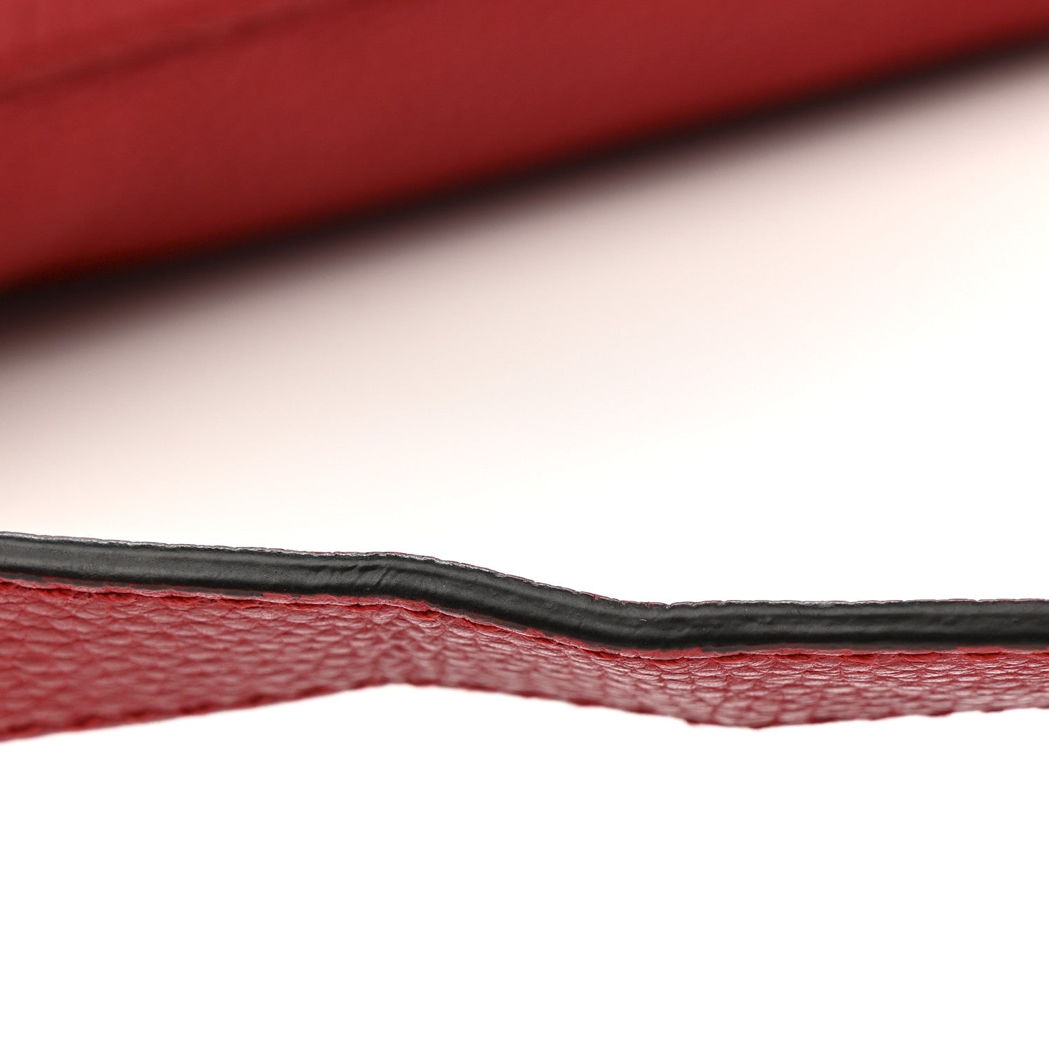 Grained Calfskin Logo Half Moon Hobo Red