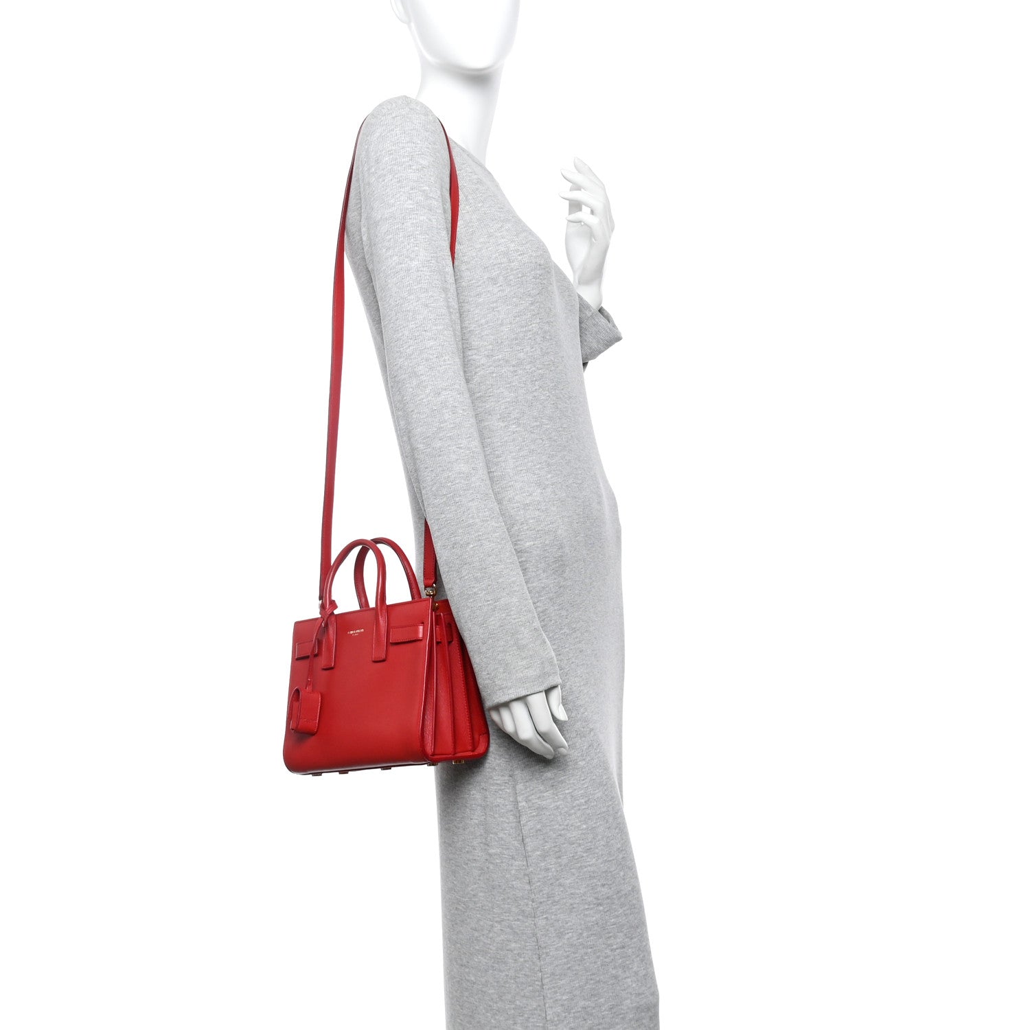 Calfskin Nano Sac De Jour Lipstick Red