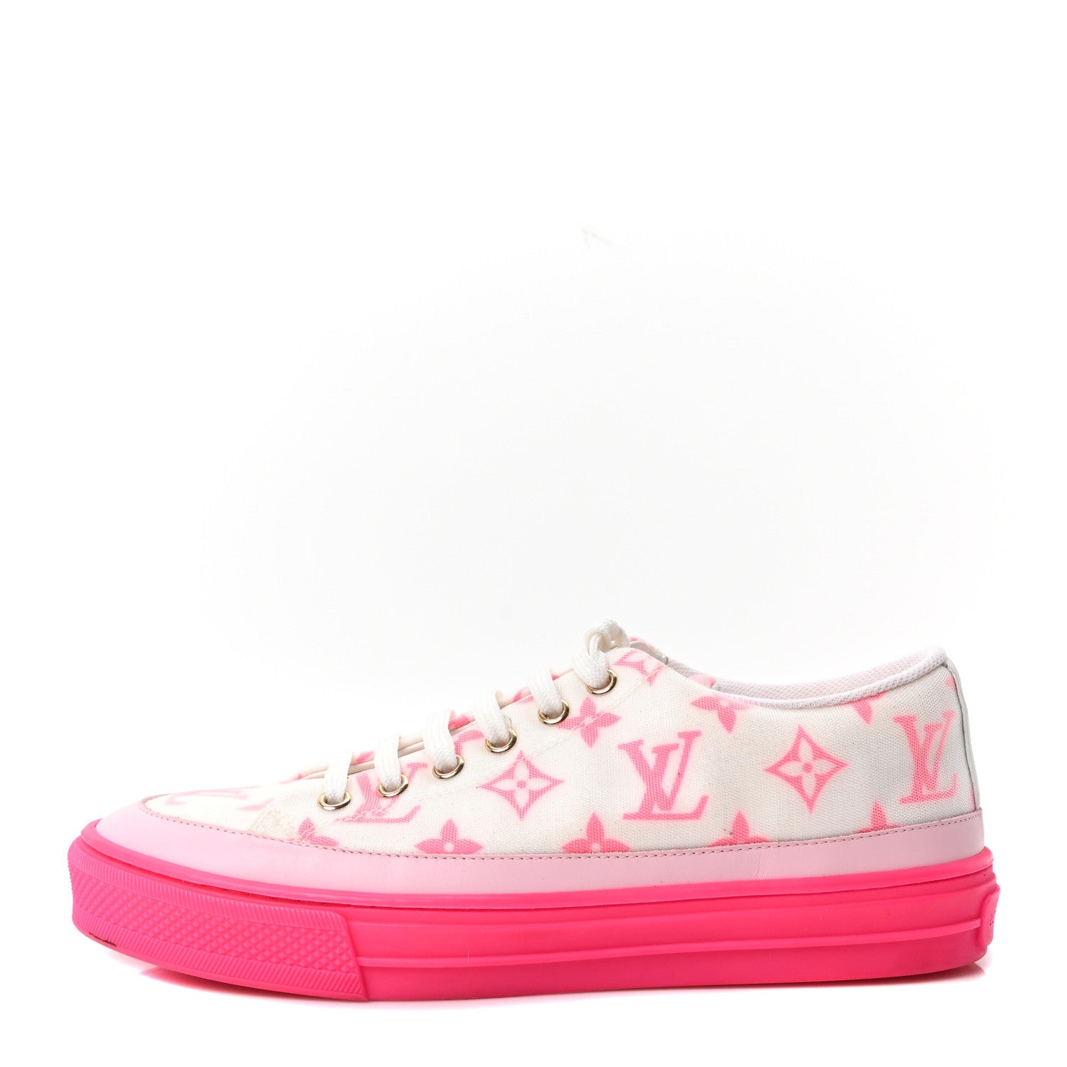 Technical Fabric Monogram Stellar Sneakers 37 Rose Pop
