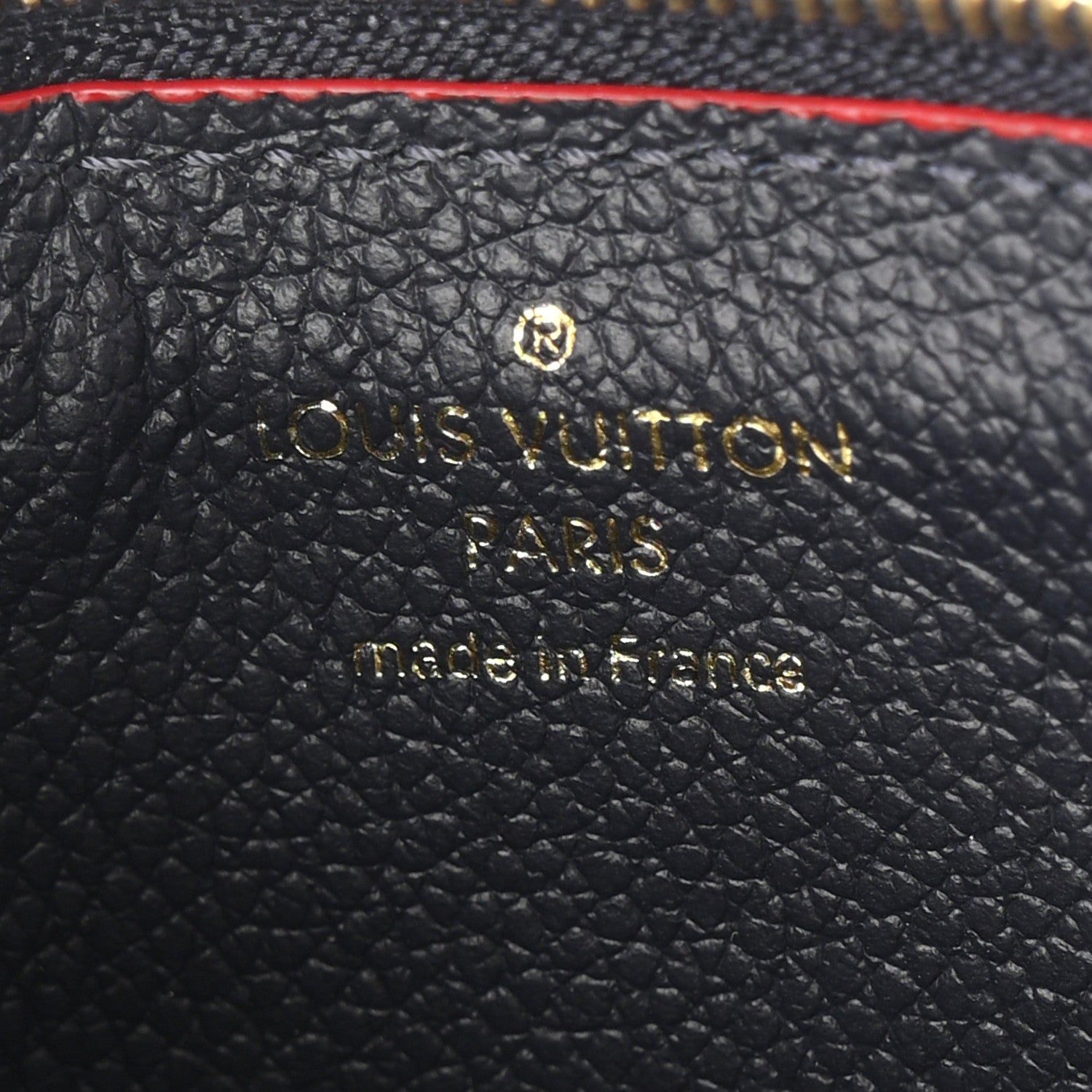 Empreinte Recto Verso Card Holder Marine Rouge