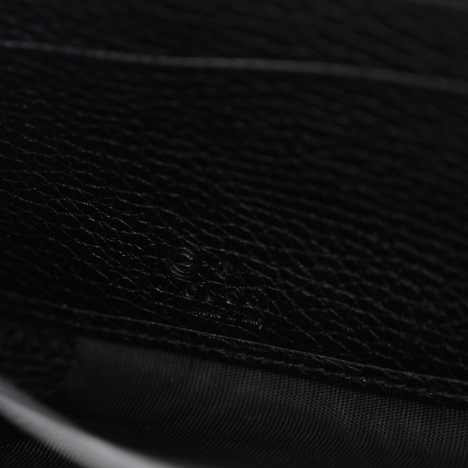 Pebbled Calfskin Soho Zip Around Wallet Black