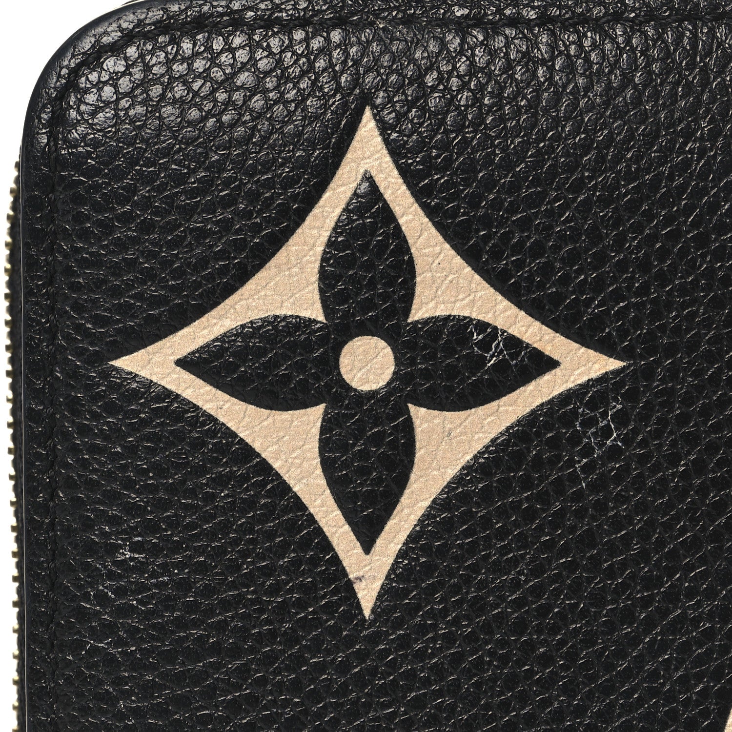 Empreinte Monogram Giant Zippy Wallet Black Beige