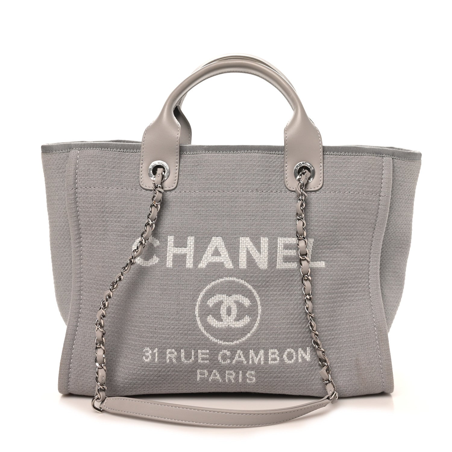 Mixed Fibers Small Deauville Tote Light Grey