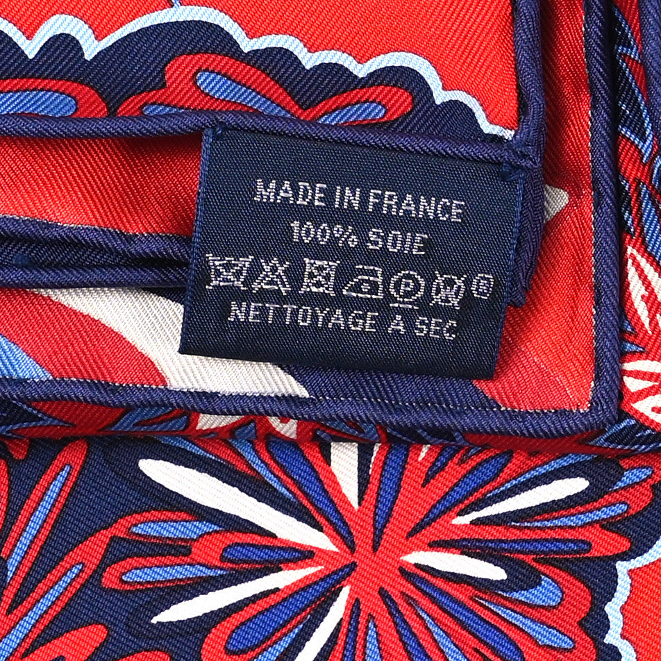 Silk The Three Graces Scarf 90 Rouge Marine White