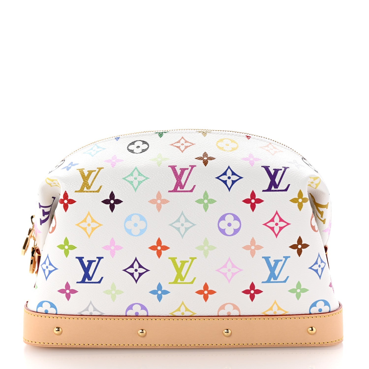LV x TM Monogram Multicolor Cosmetic Pouch GM White